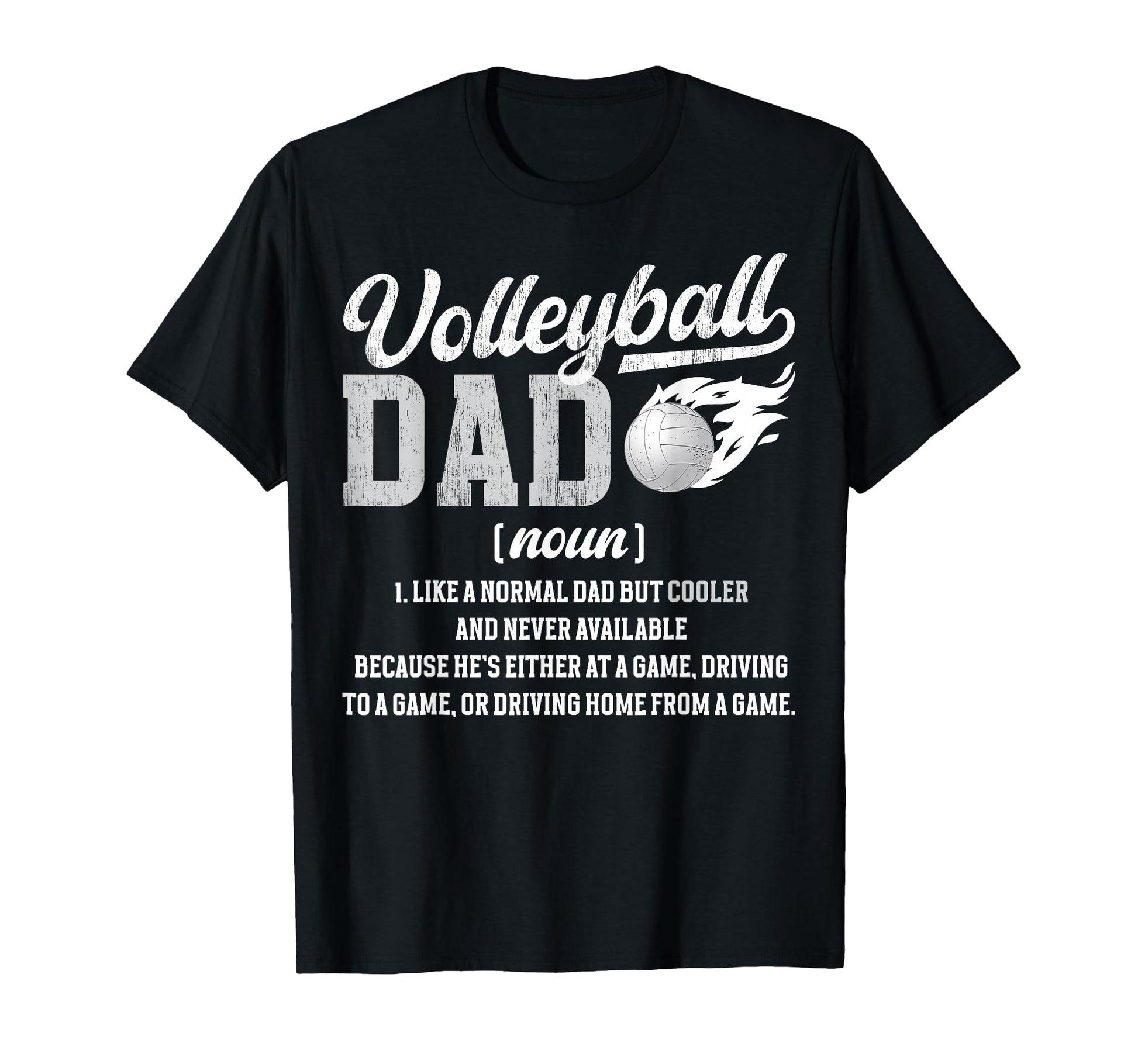 Volleyball Dad Definition Dad Volleyball T-Shirt - Graphic Print Men Women - T-Shirt, Sweatshirt, Hoodie