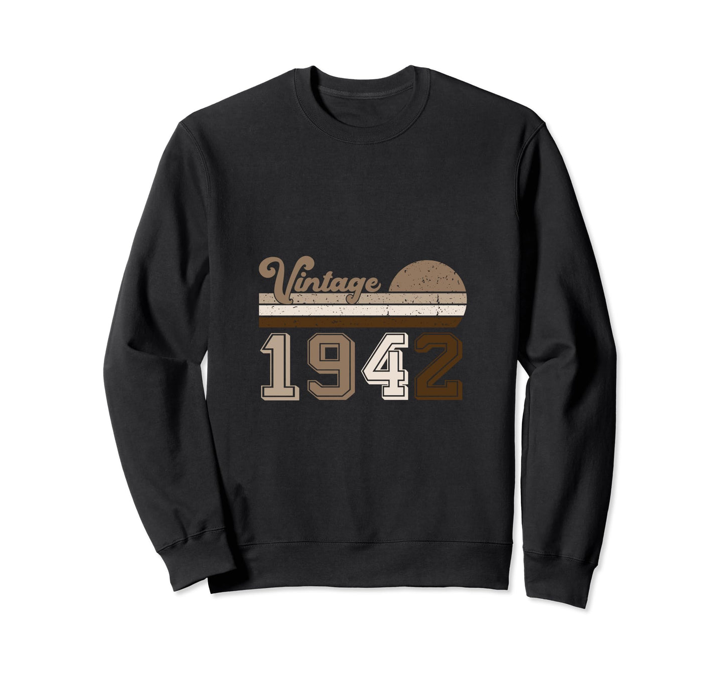 Year 1942 Gift Birthday Mom Dad Sweatshirt - Minimalist Print for Adults - T-Shirt, Sweatshirt, Hoodie