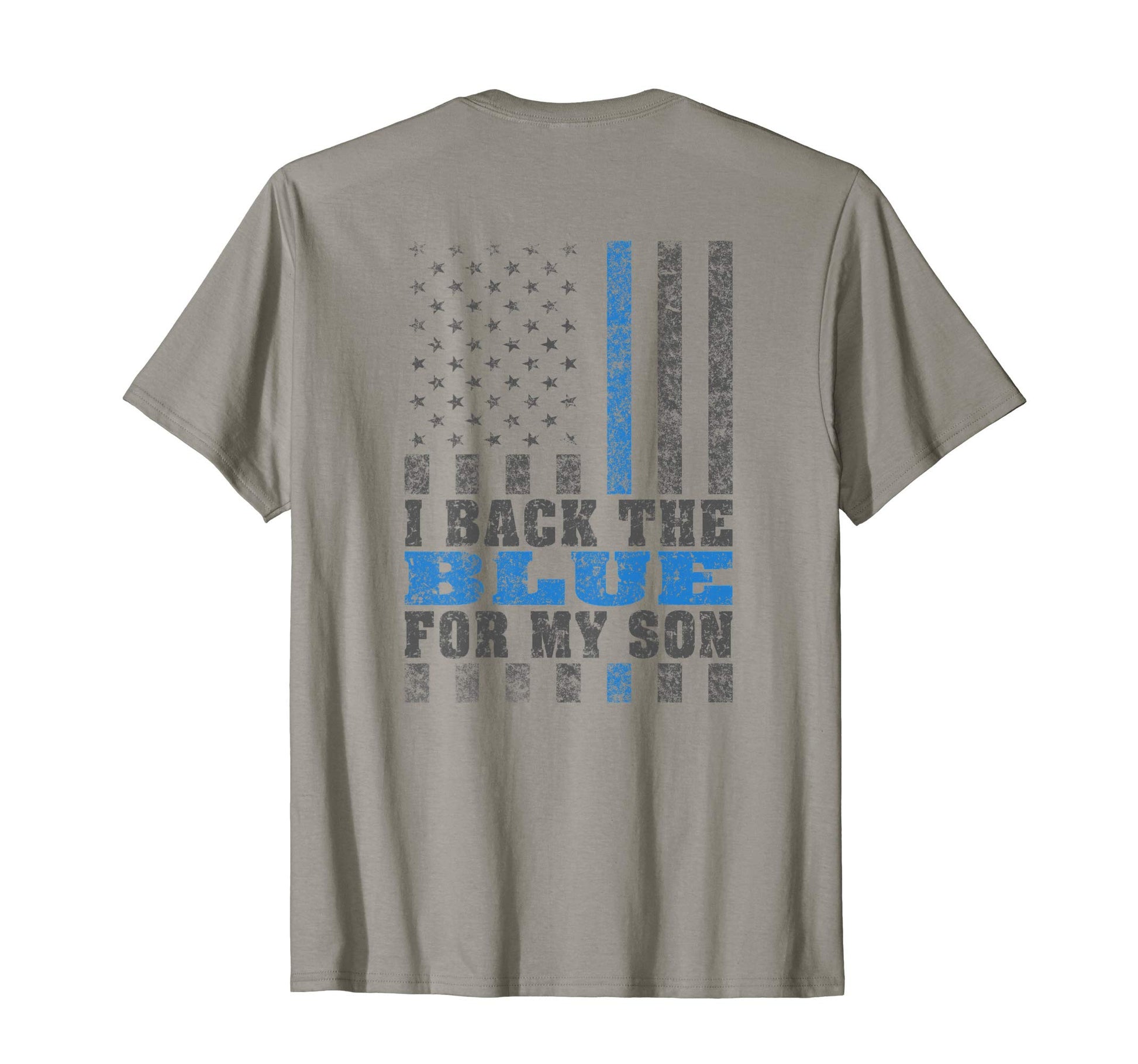 I Back Blue My Son Proud Police Mom Dad T-Shirt - Graphic Print for Adults - T-Shirt, Sweatshirt, Hoodie
