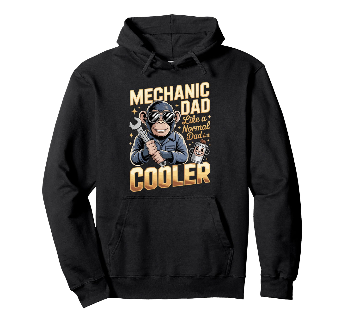 Mechanic Dad Like Normal Dad But Cooler Hoodie - Unique Graphic for Adults - T-Shirt, Sweatshirt, Hoodie