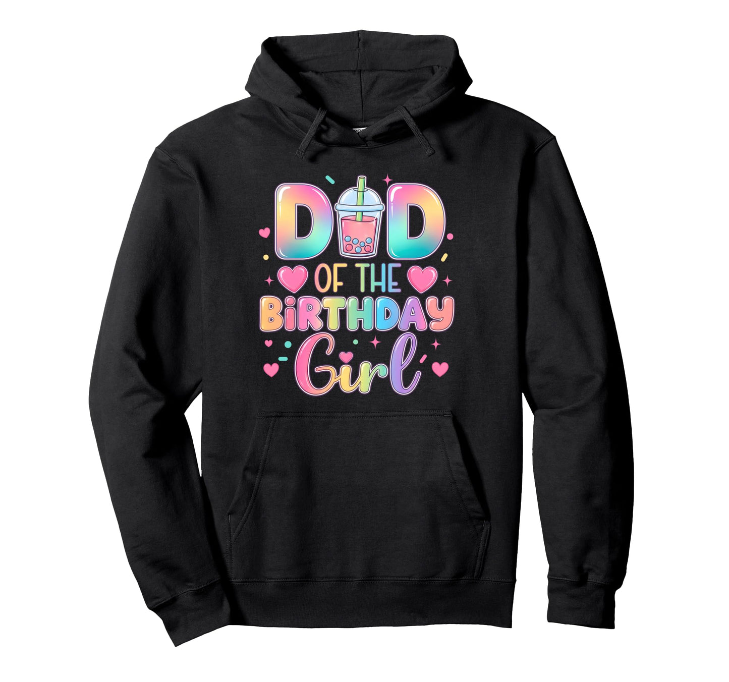 Dad Birthday Bubble Boba Milk Tea Hoodie - Casual Everyday Wear Men Women - T-Shirt, Sweatshirt, Hoodie