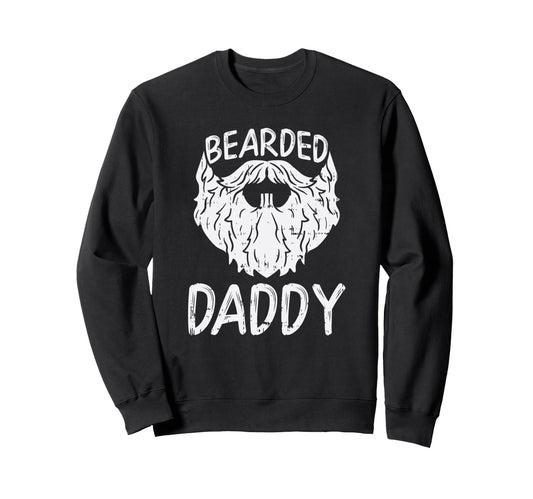 Bearded Daddy Son And Dad Sweatshirt - Aesthetic Graphic for Adults - T-Shirt, Sweatshirt, Hoodie