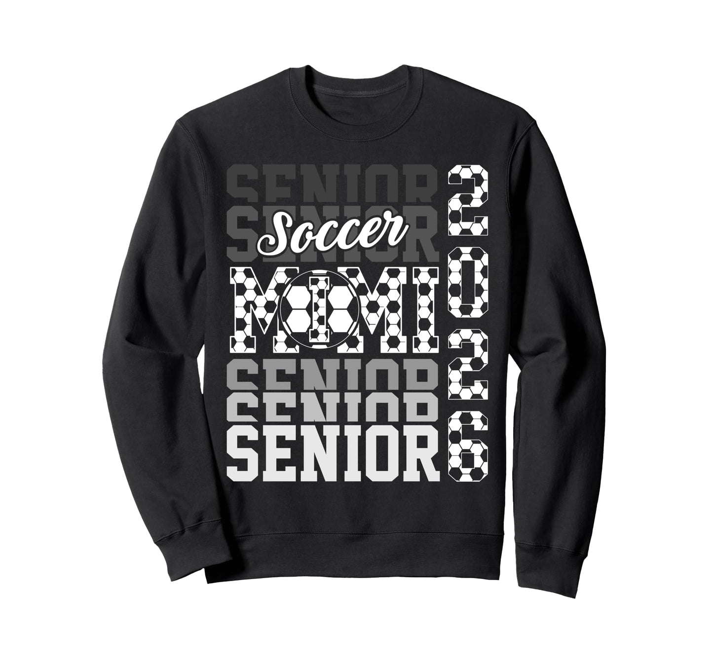 2026 Soccer Senior Mimi Graduation Sweatshirt - Minimalist Print Unisex - T-Shirt, Sweatshirt, Hoodie