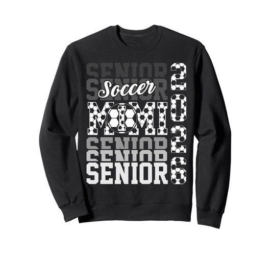 2026 Soccer Senior Mimi Graduation Sweatshirt - Minimalist Print Unisex - T-Shirt, Sweatshirt, Hoodie