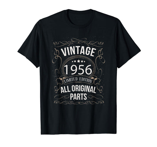 1956 All Original Parts Birthday T-Shirt - Fun Novelty Design for Adults - T-Shirt, Sweatshirt, Hoodie