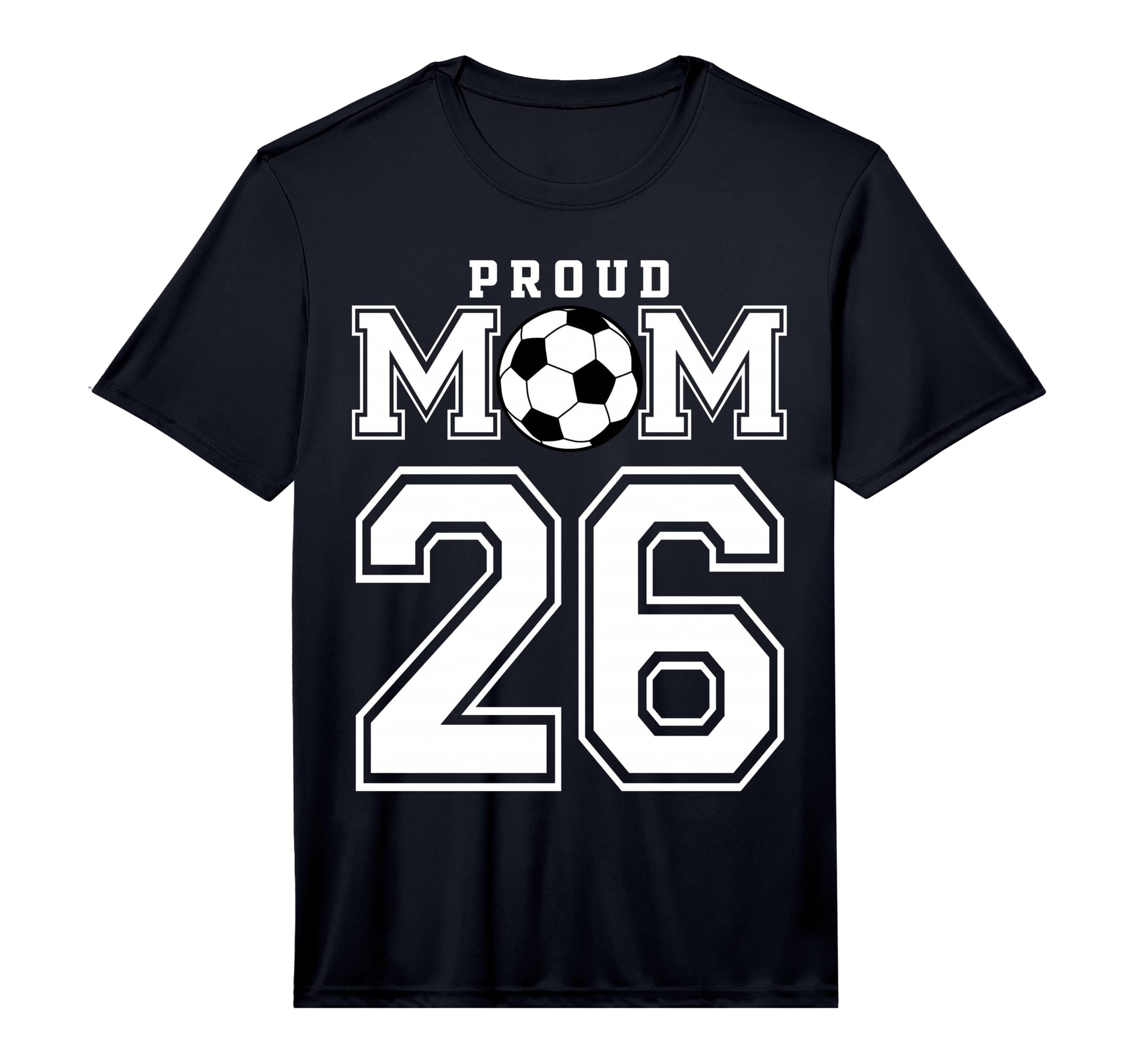 Number 26 Custom Proud Soccer Futbol T-Shirt - Minimalist Print for Adults - T-Shirt, Sweatshirt, Hoodie