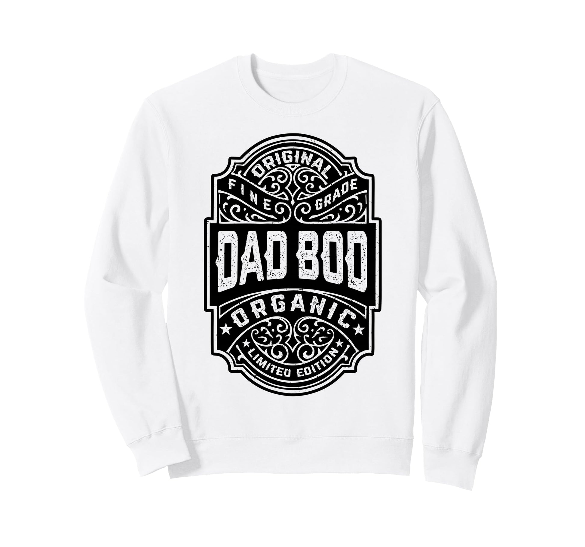 Dad Bod Whiskey Label Fathers Sweatshirt - Fun Novelty Design for Adults - T-Shirt, Sweatshirt, Hoodie