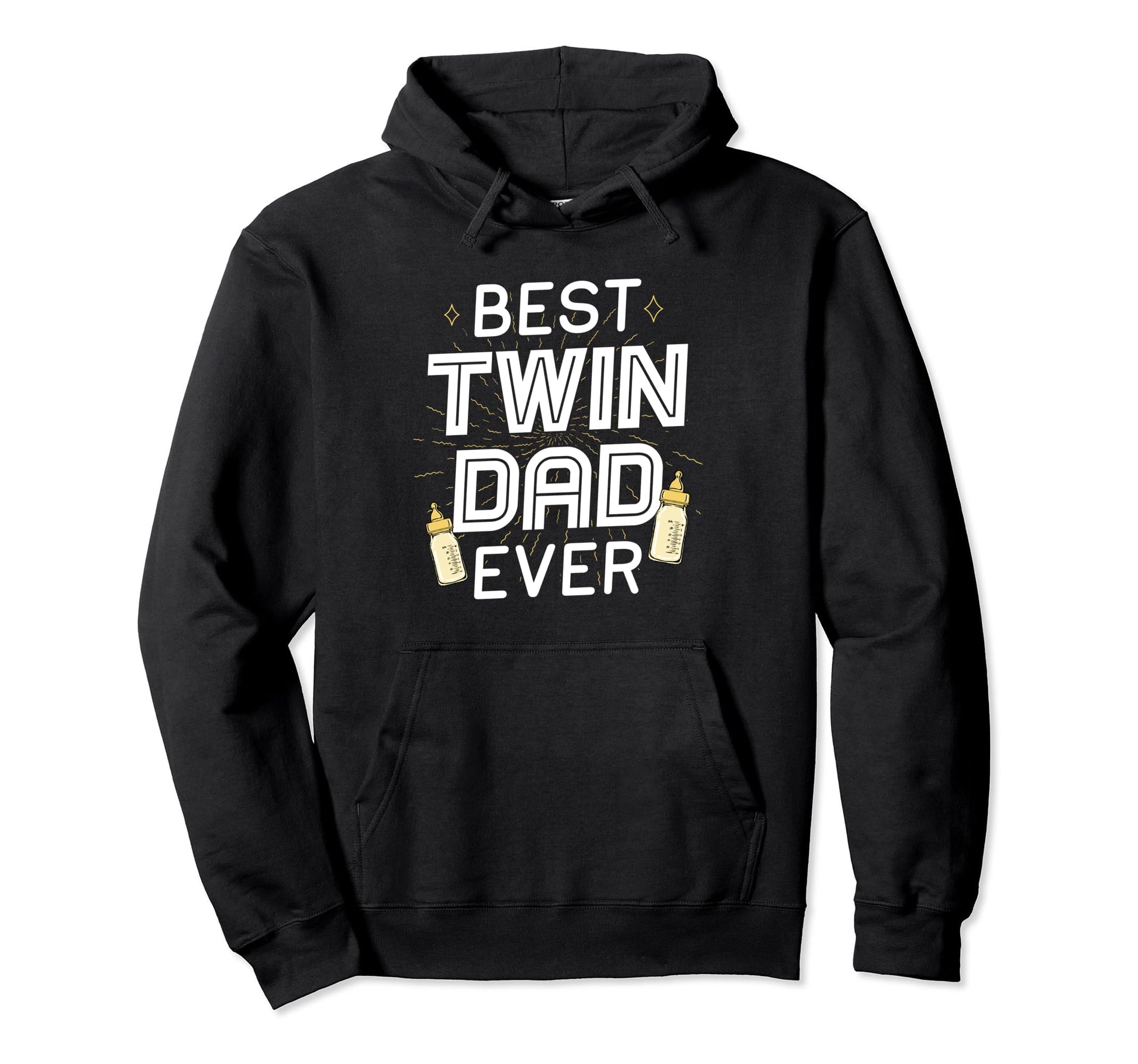 Best Twin Dad Ever Father Two Dad Twins Hoodie - Novelty Apparel Unisex - T-Shirt, Sweatshirt, Hoodie