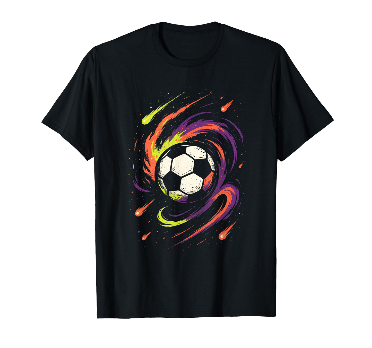 Soccer Swirl Football Fans T-Shirt - Aesthetic Graphic for Adults - T-Shirt, Sweatshirt, Hoodie