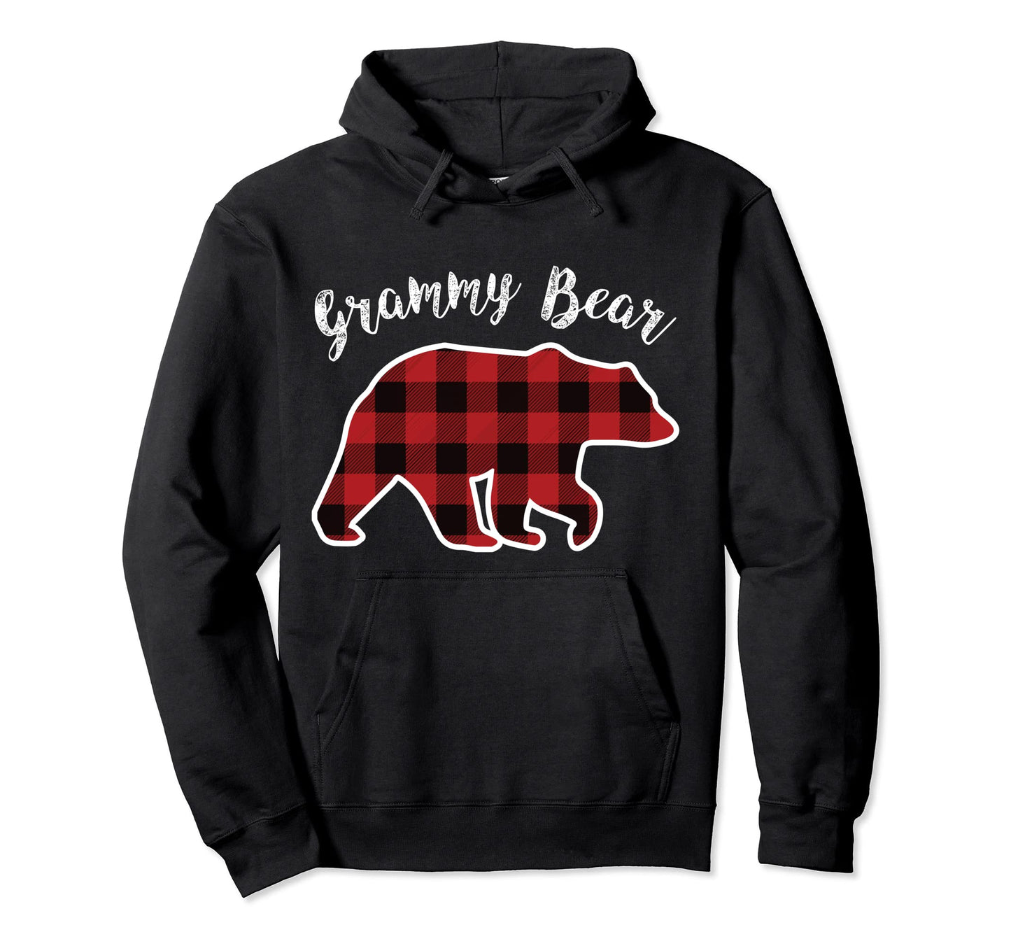 Grammy Bear Red Plaid Pajama Grandma Gift Hoodie - Streetwear Style Unisex - T-Shirt, Sweatshirt, Hoodie
