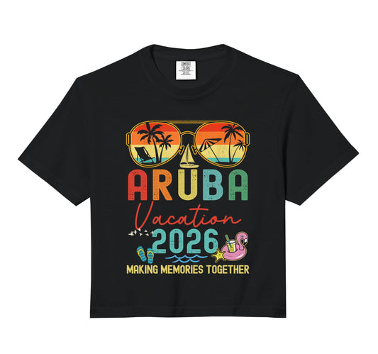 Aruba Vacation 2026 Memories Sweatshirt - Aesthetic Graphic Men Women - T-Shirt, Sweatshirt, Hoodie
