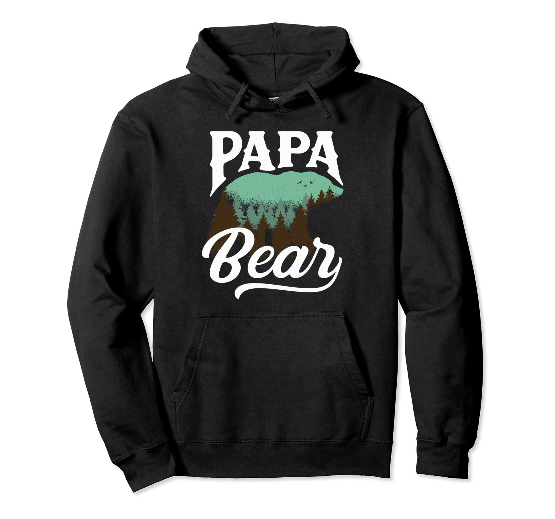 Papa Bear Fathers Day Family Matching Hoodie - Graphic Print Men Women - T-Shirt, Sweatshirt, Hoodie