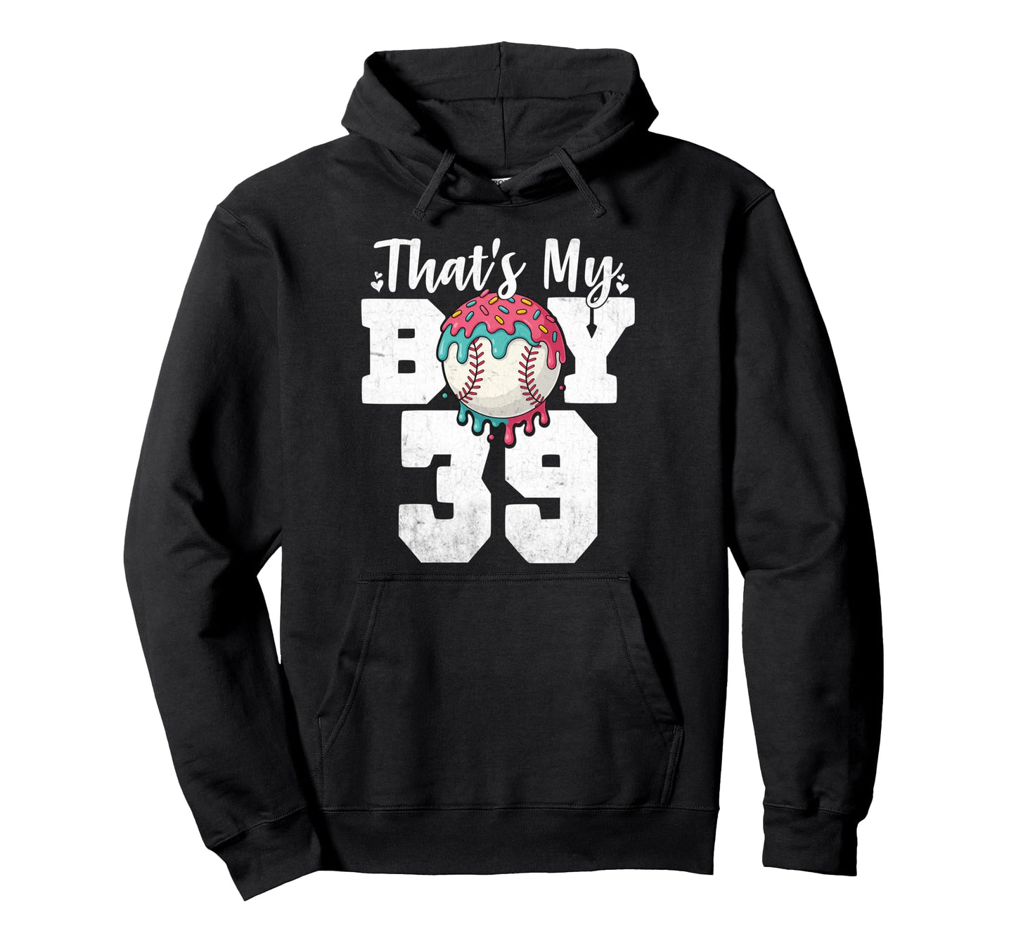 Thats My Baseball 39 Number Mom Dad 39 Hoodie - Novelty Apparel Men Women - T-Shirt, Sweatshirt, Hoodie