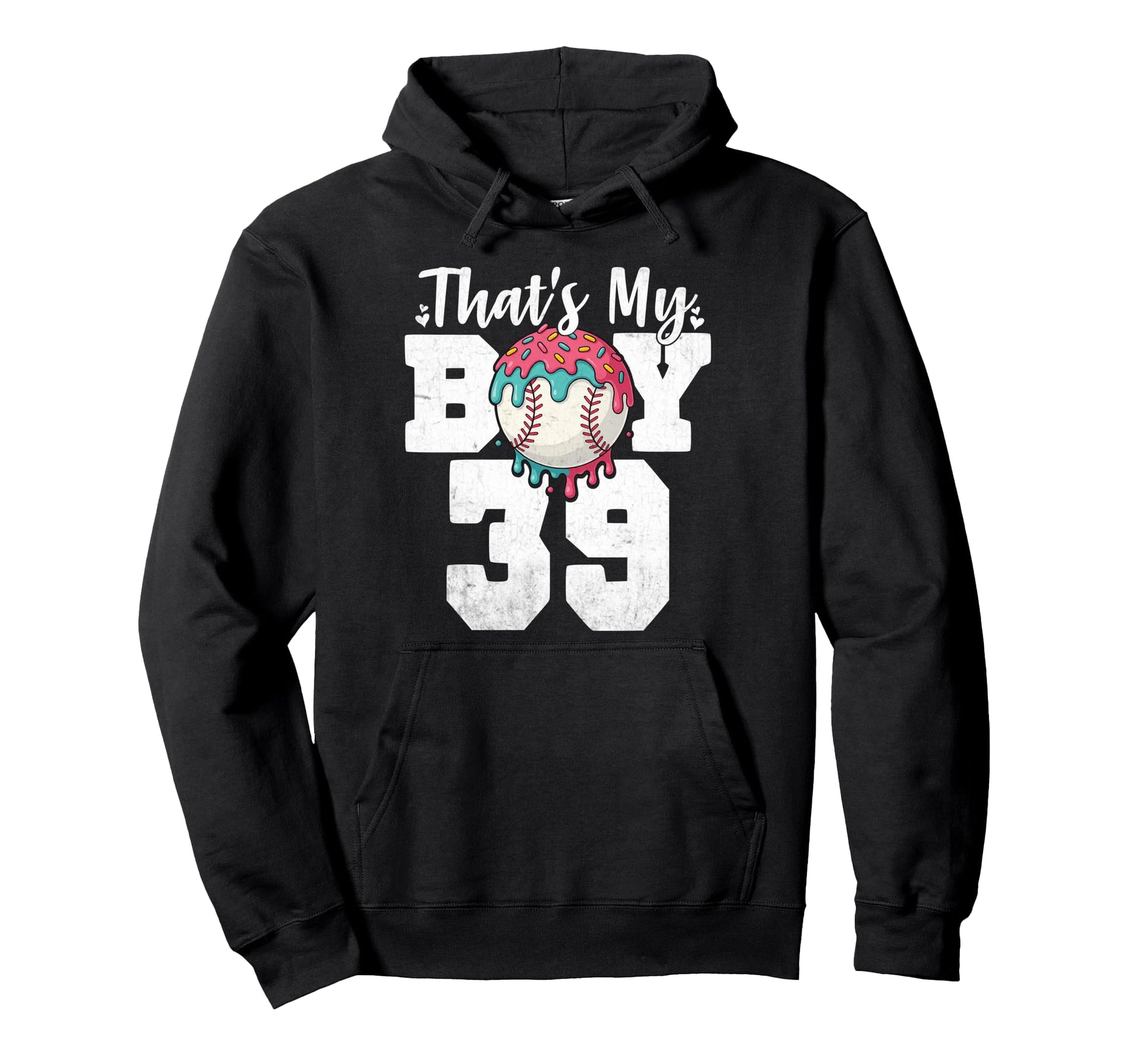 Thats My Baseball 39 Number Mom Dad 39 Hoodie - Novelty Apparel Men Women - T-Shirt, Sweatshirt, Hoodie
