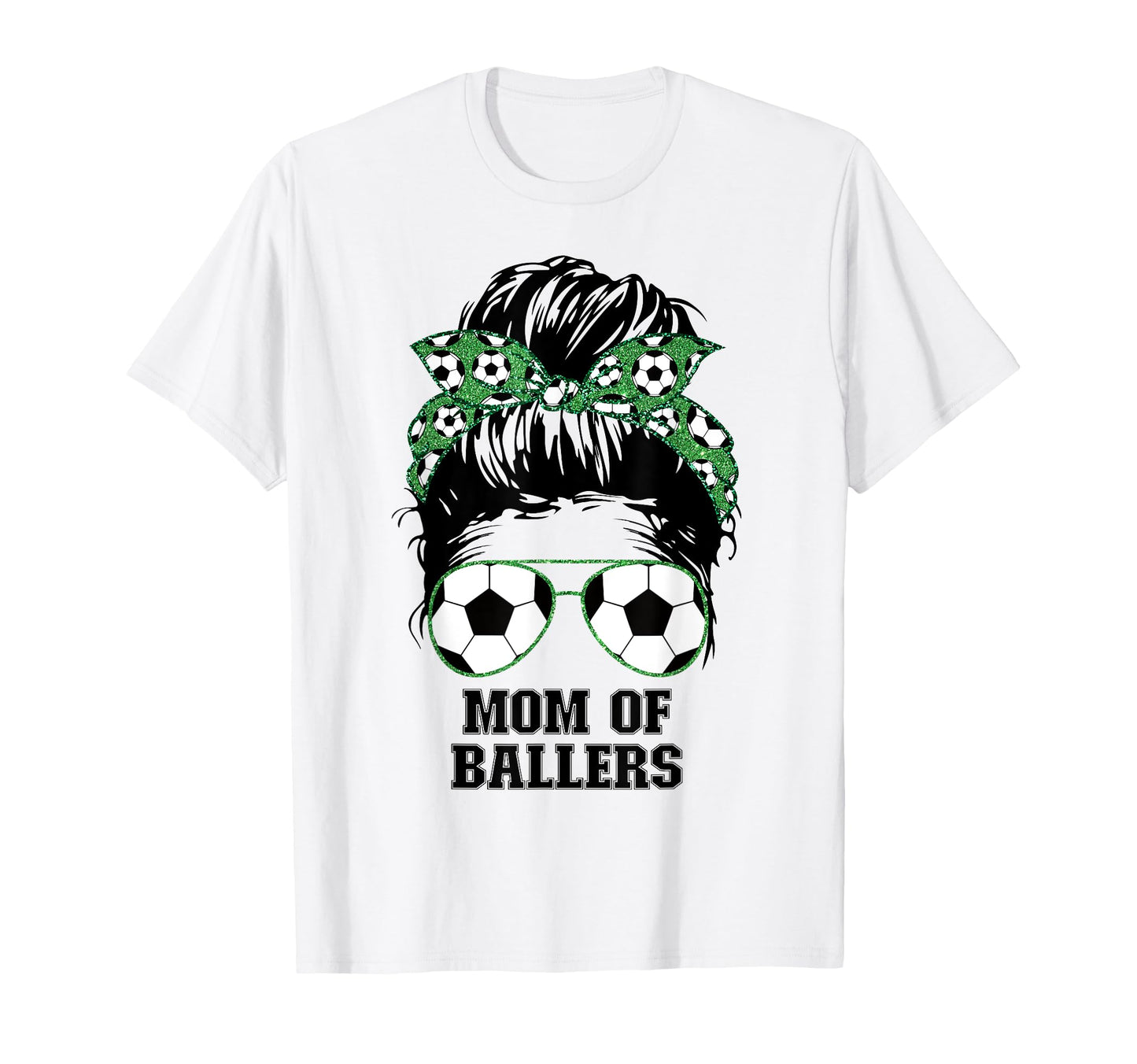 Mom Ballers Messy Bun Womens Funny T-Shirt - Minimalist Print Unisex - T-Shirt, Sweatshirt, Hoodie