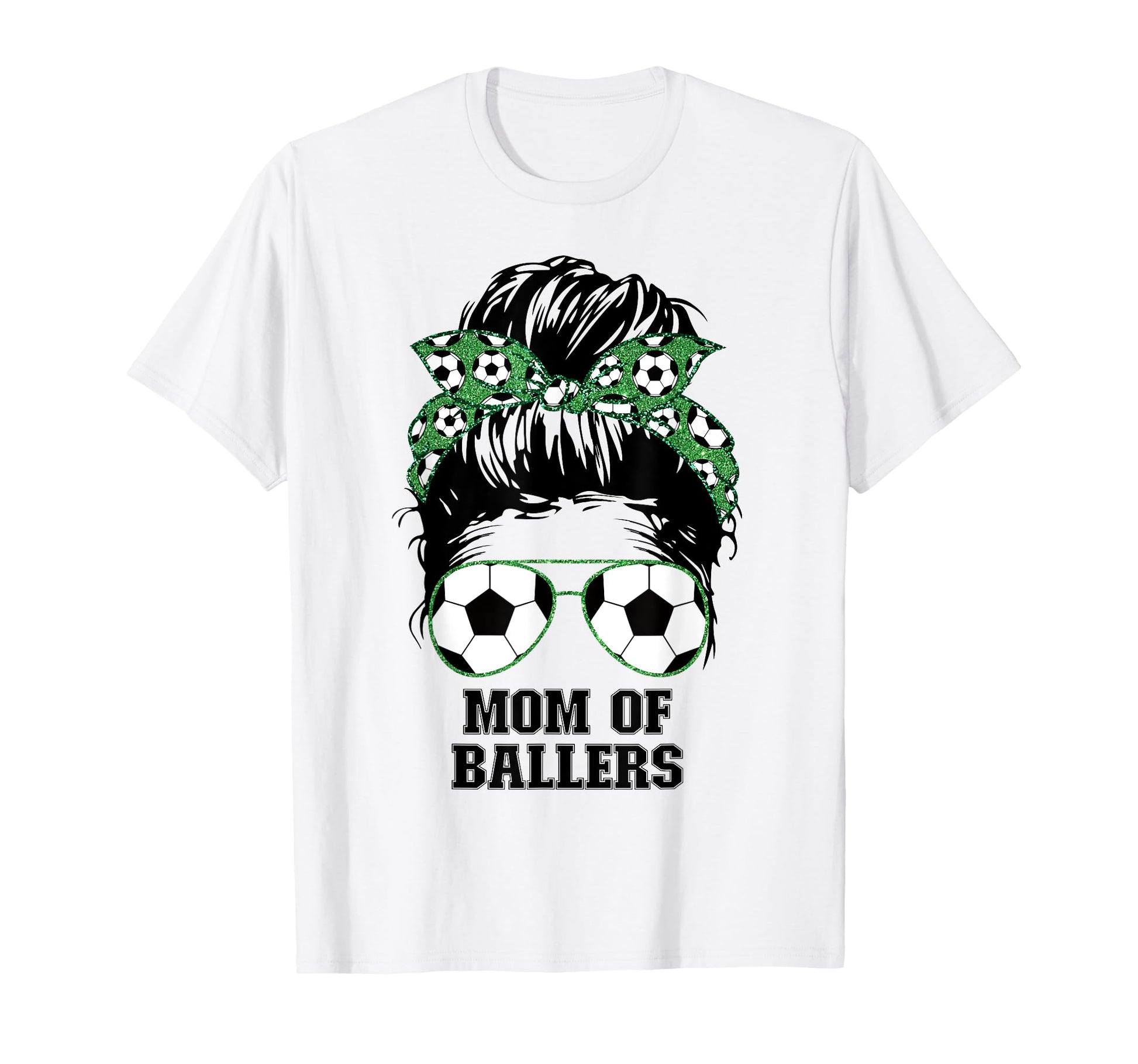 Mom Ballers Messy Bun Womens Funny T-Shirt - Minimalist Print Unisex - T-Shirt, Sweatshirt, Hoodie