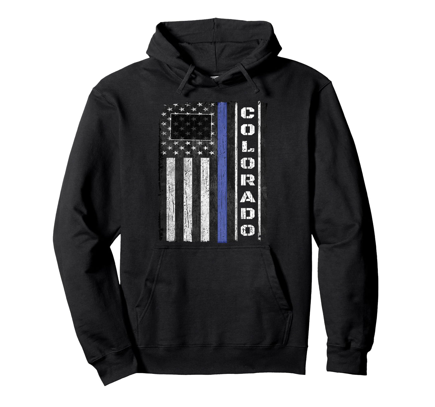 Colorado Police Week Thin Blue Line Hoodie - Streetwear Style Men Women - T-Shirt, Sweatshirt, Hoodie