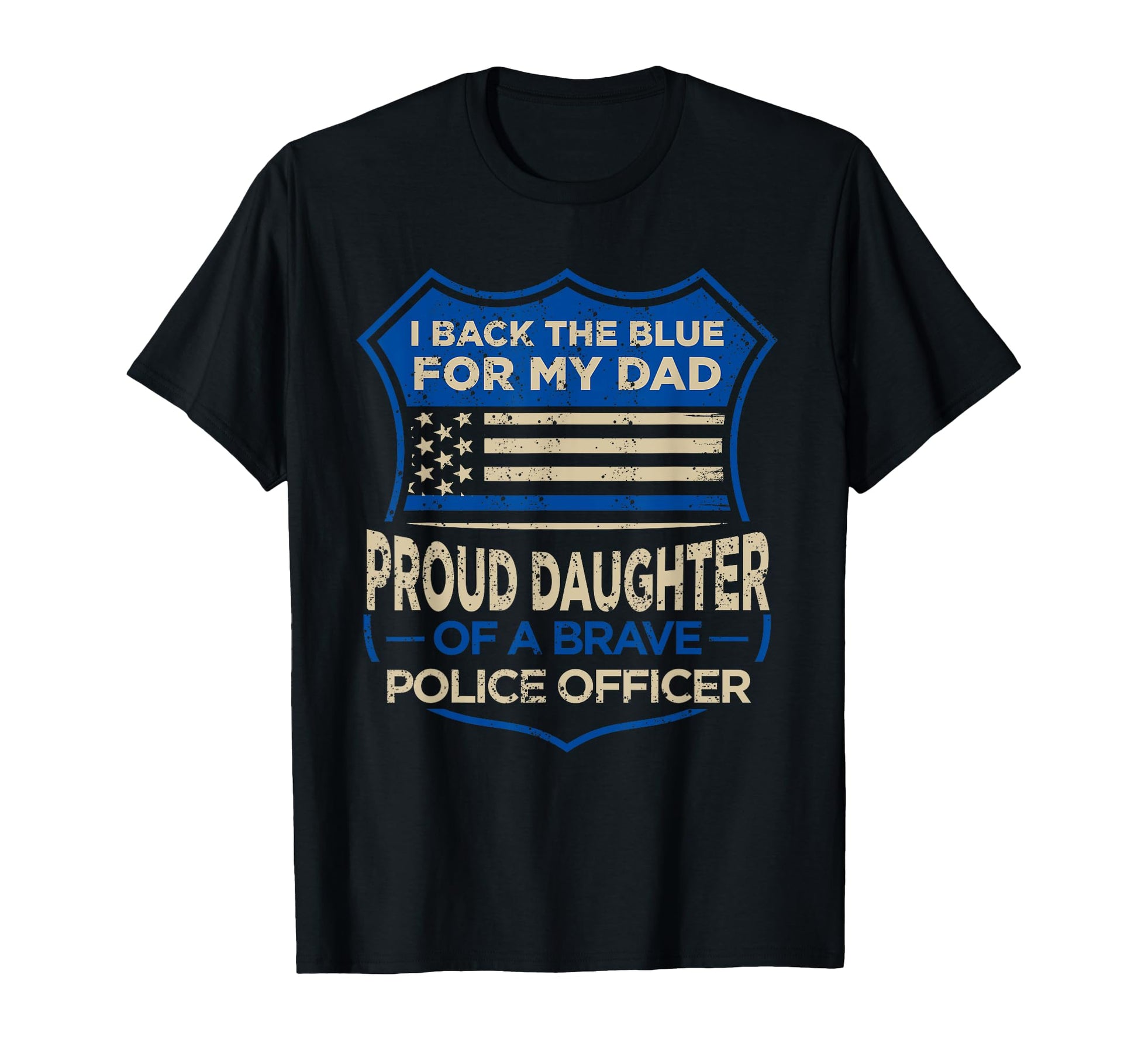Blue Thin Line I Back Blue My Dad T-Shirt - Minimalist Print for Adults - T-Shirt, Sweatshirt, Hoodie