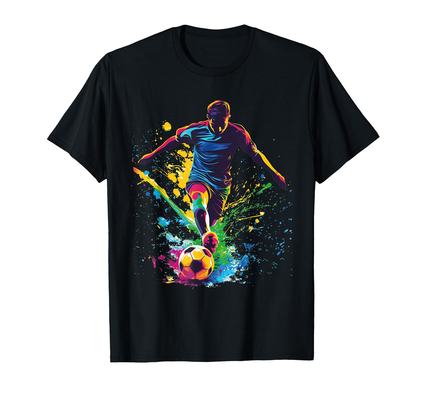 Soccer Ball Football Player And Fan T-Shirt - Custom Art Print Men Women - T-Shirt, Sweatshirt, Hoodie