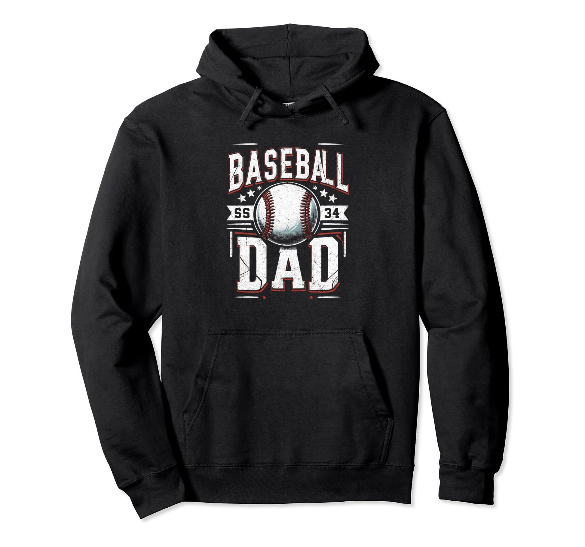 Baseball Dad Fathers Day Hoodie - Casual Everyday Wear Unisex - T-Shirt, Sweatshirt, Hoodie