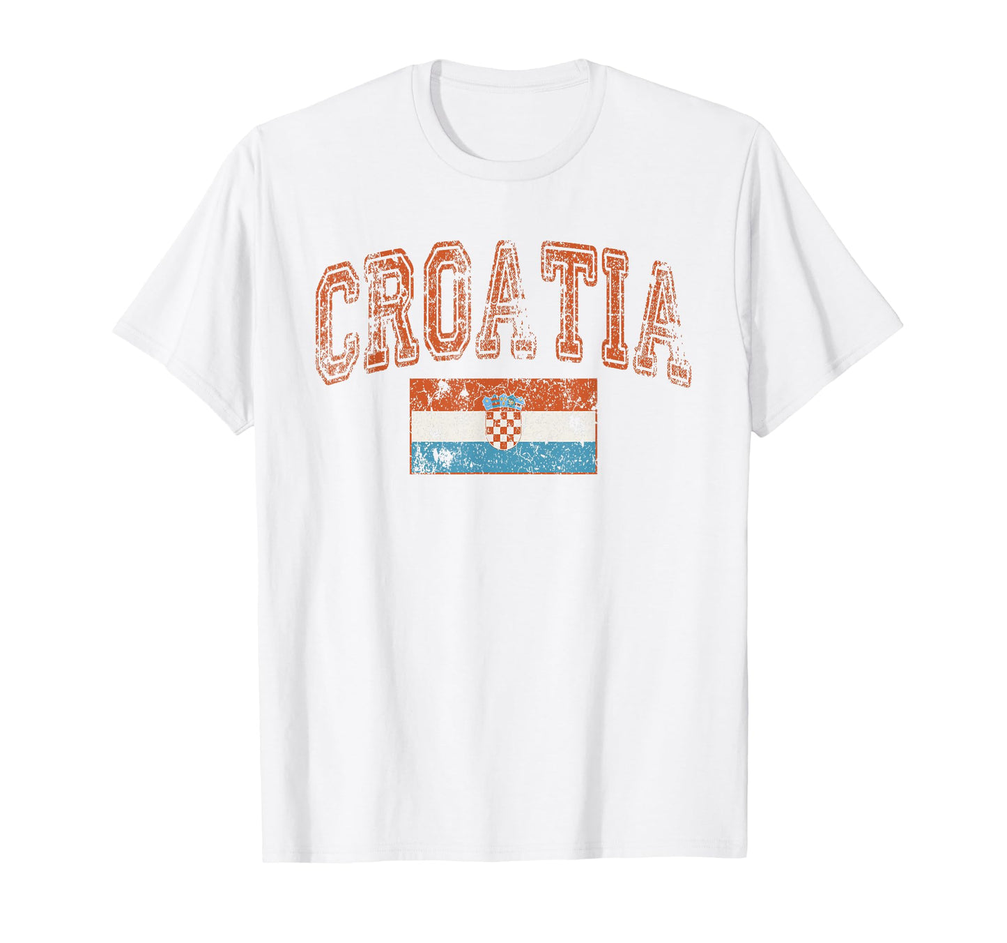 Threadrock Faded Croatia Flag T-Shirt - Streetwear Style Men Women - T-Shirt, Sweatshirt, Hoodie