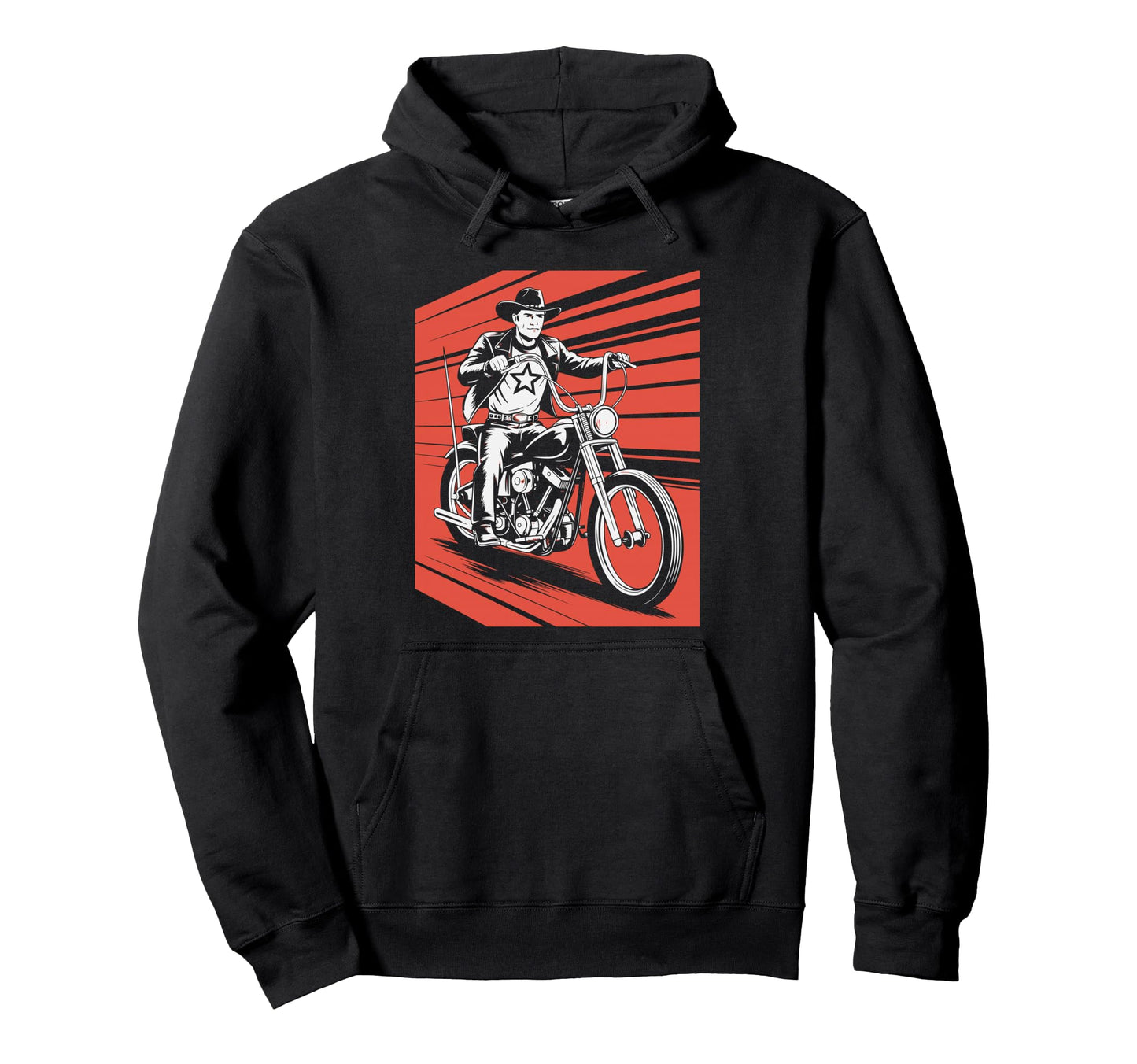 Biker Motorbiker Motorcyclist Bike Rider Hoodie - Unique Graphic for Adults - T-Shirt, Sweatshirt, Hoodie