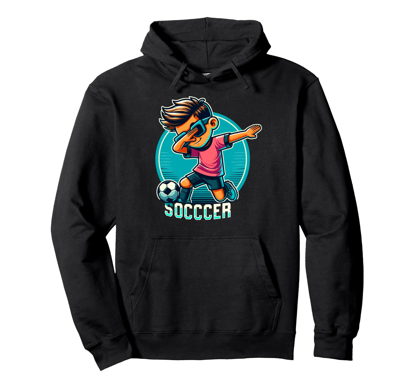Funny Dabbing Dab Soccer Player Soccer Hoodie - Streetwear Style Unisex - T-Shirt, Sweatshirt, Hoodie