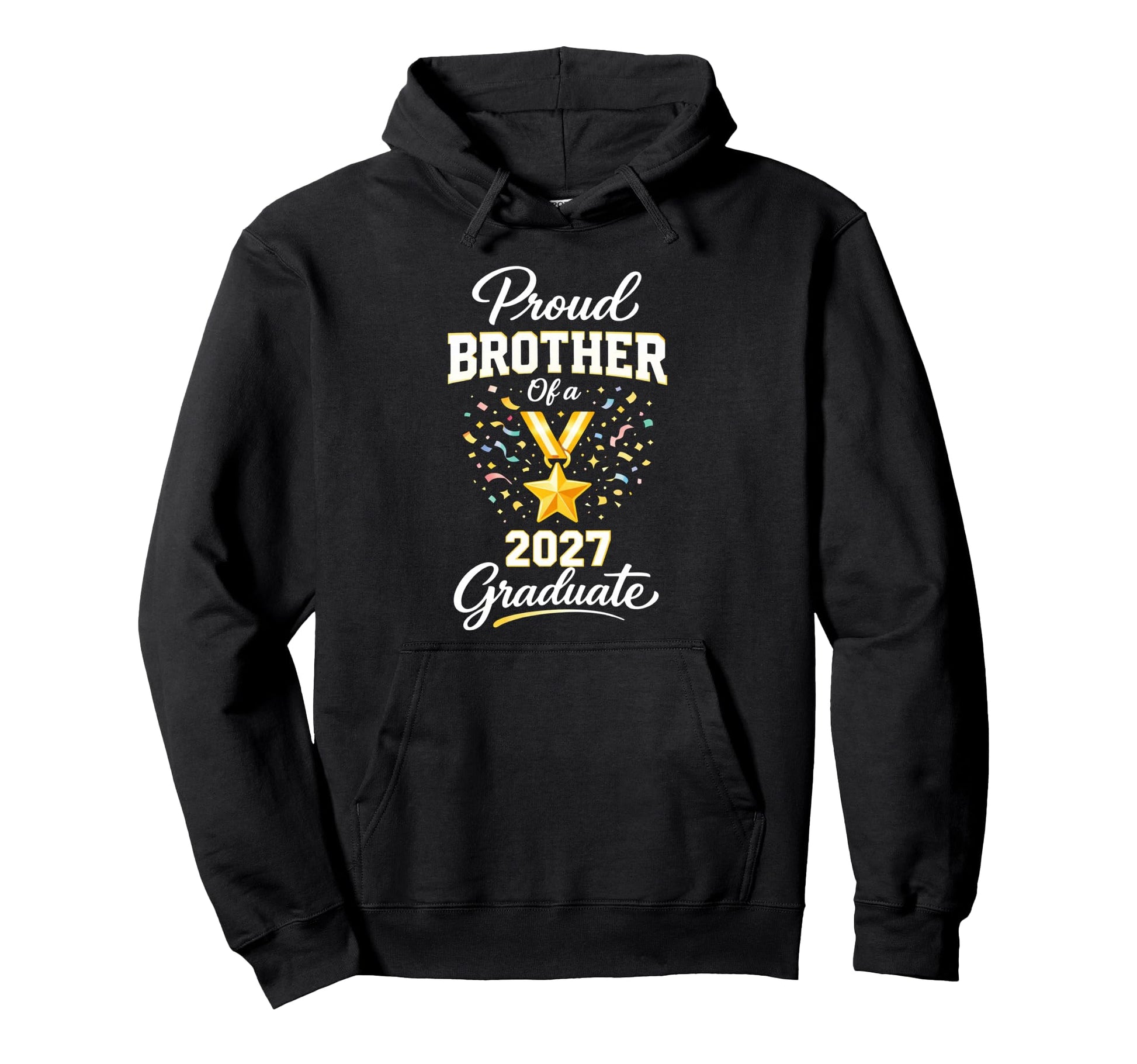 Graduation School Senior Proud Brother Hoodie - Custom Art Print Men Women - T-Shirt, Sweatshirt, Hoodie