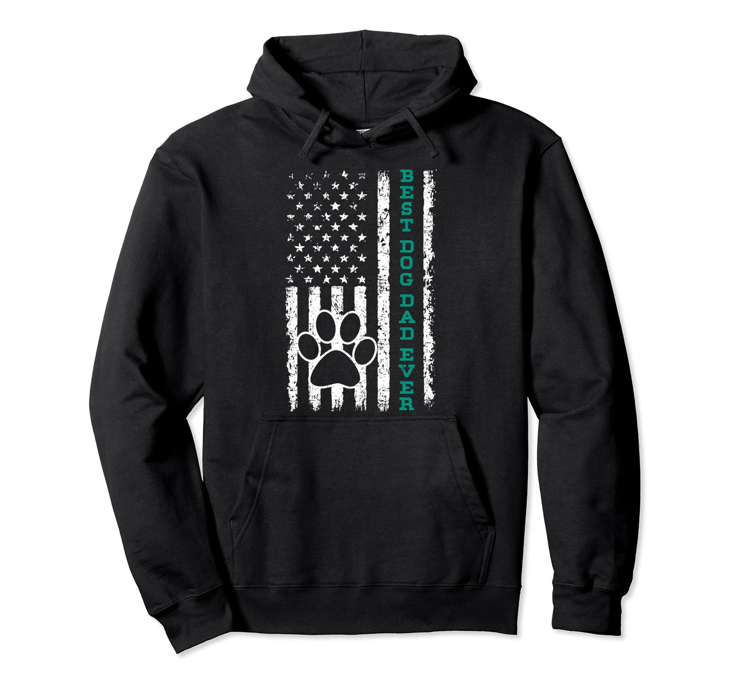 Best Dog Dad Ever Fathers Day Grandpa Hoodie - Custom Art Print for Adults - T-Shirt, Sweatshirt, Hoodie
