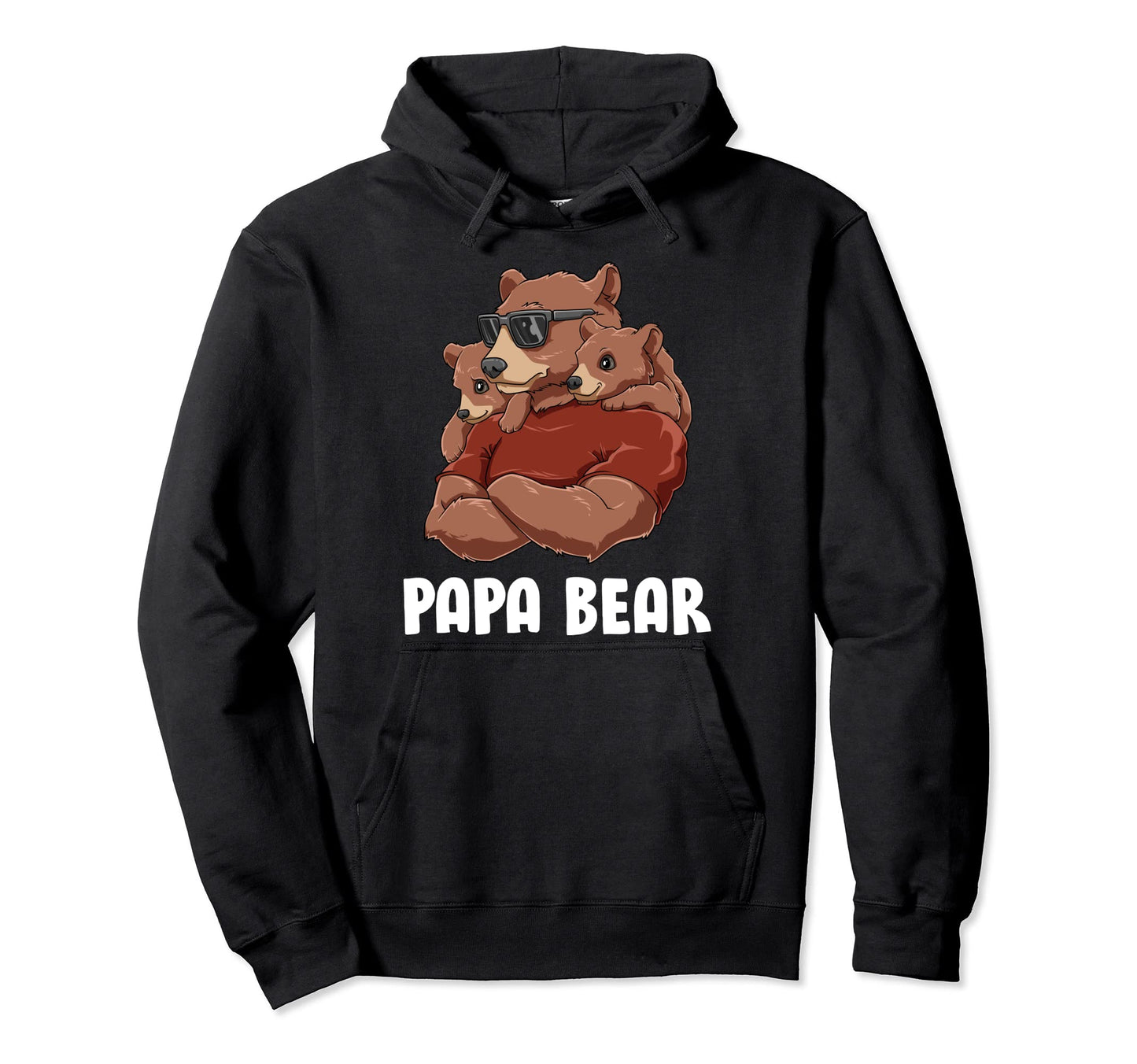 Papa Bear Papa Der Gemini Siblings Hoodie - Novelty Apparel Unisex - T-Shirt, Sweatshirt, Hoodie
