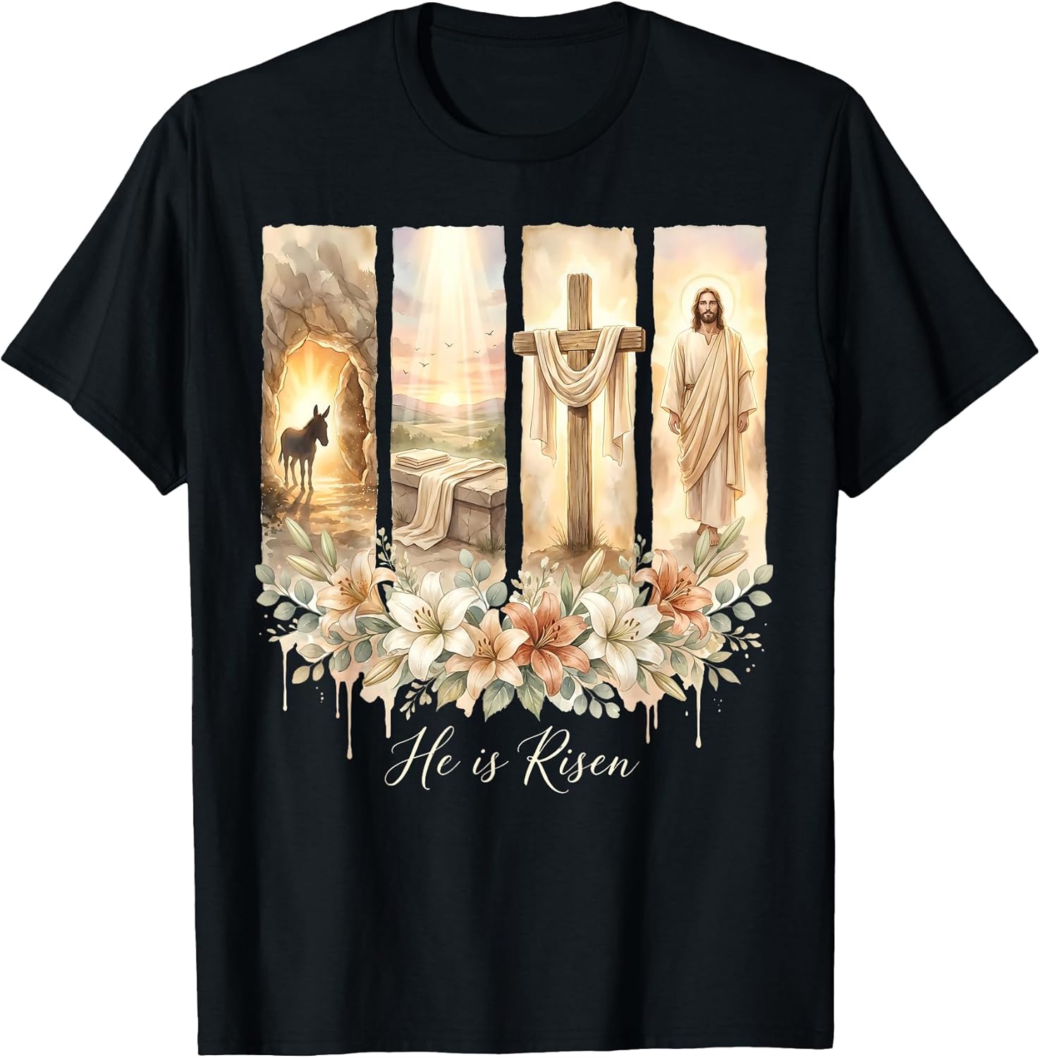 Christian Easter Resurrection Faith Jesus Cross Unisex T-shirt, Sweatshirt, Hoodie, Long Sleeve Tee - T-Shirt, Sweatshirt, Hoodie
