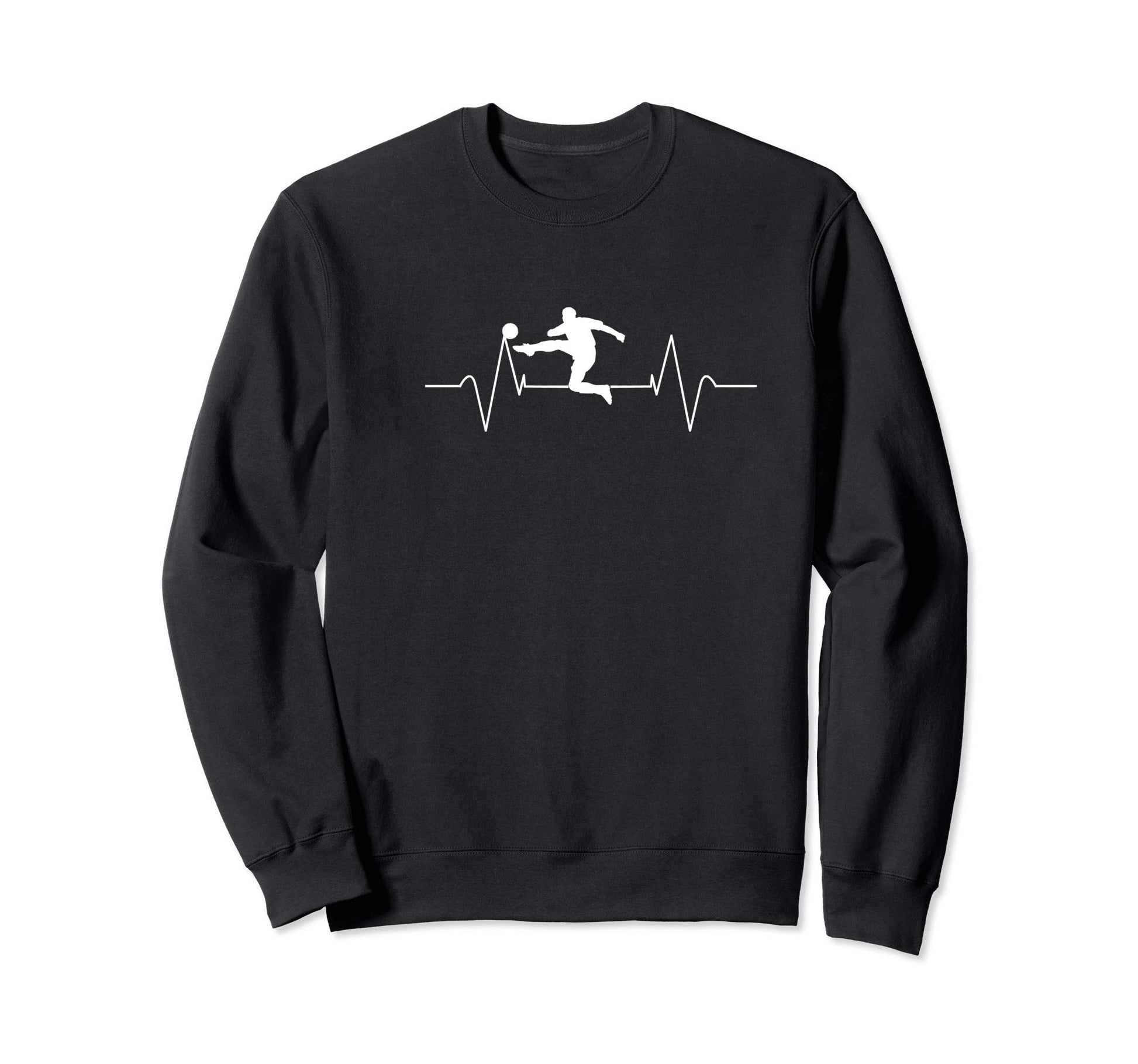 Soccer Heartbeat Soccer Player Gift Sweatshirt - Novelty Apparel for Adults - T-Shirt, Sweatshirt, Hoodie