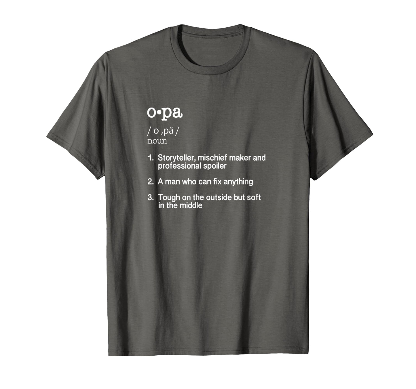 Opa Definition Fathers Day Present T-Shirt - Minimalist Print for Adults - T-Shirt, Sweatshirt, Hoodie