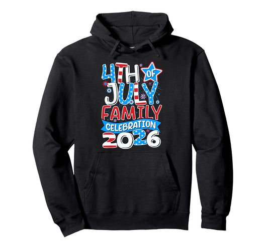 4Th July Crew Family Celebration 2025 Hoodie - Unique Graphic Men Women - T-Shirt, Sweatshirt, Hoodie
