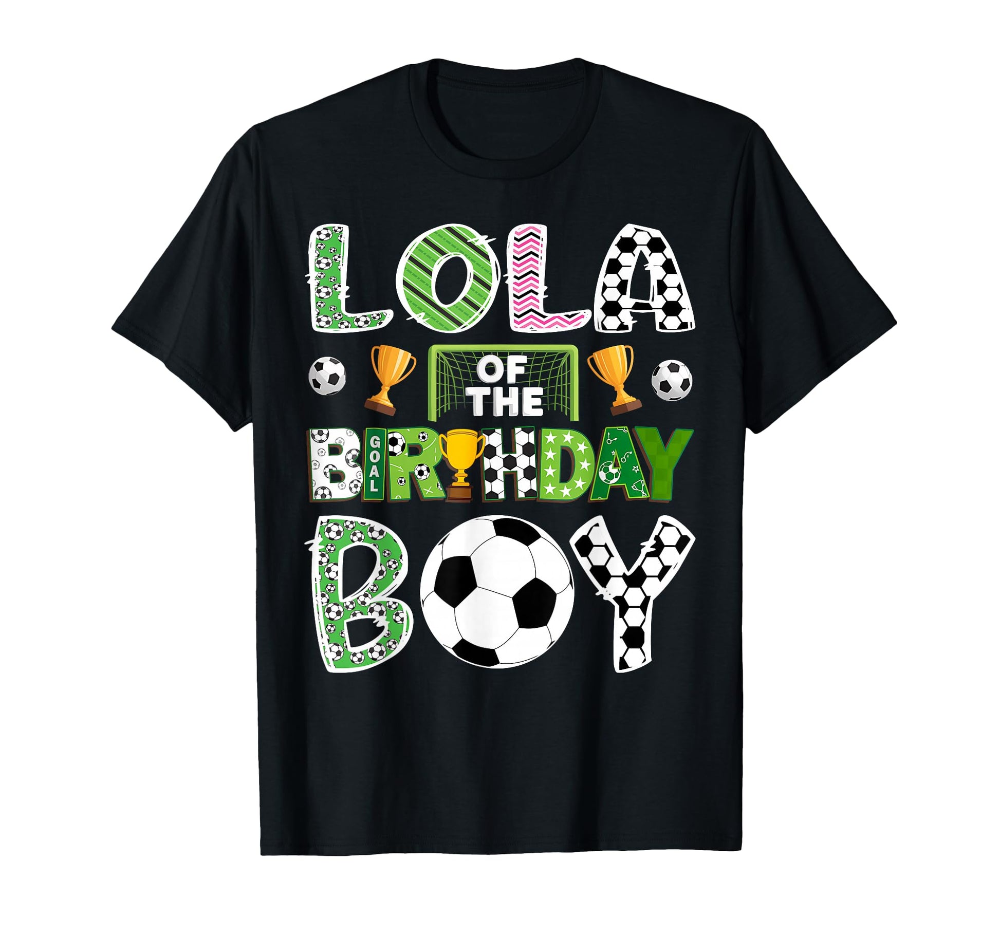 Lola Birthday Soccer Player Game Day T-Shirt - Trendy Graphic for Adults - T-Shirt, Sweatshirt, Hoodie