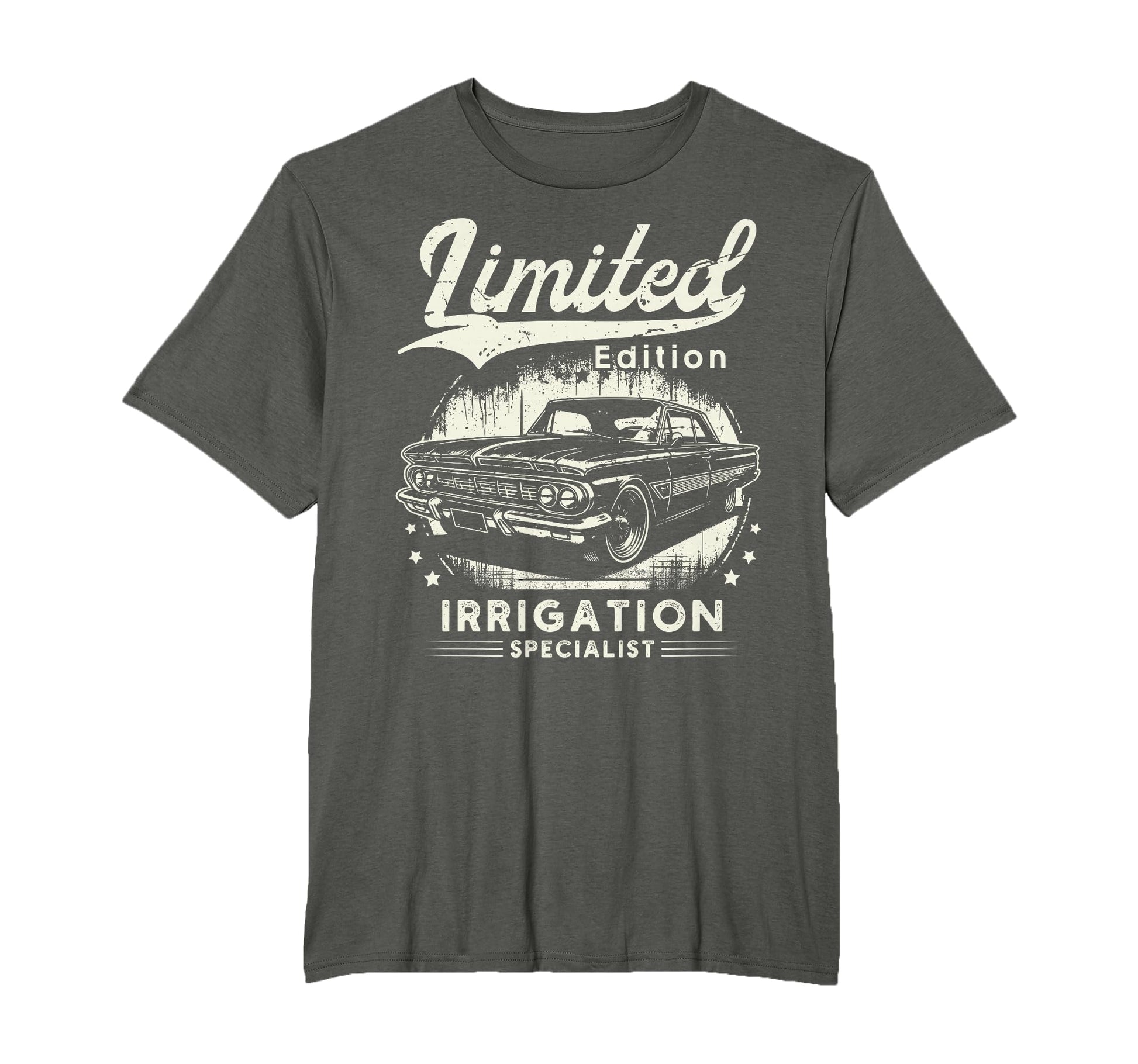 Irrigation Specialist Job Car Birthday T-Shirt - Trendy Graphic for Adults - T-Shirt, Sweatshirt, Hoodie