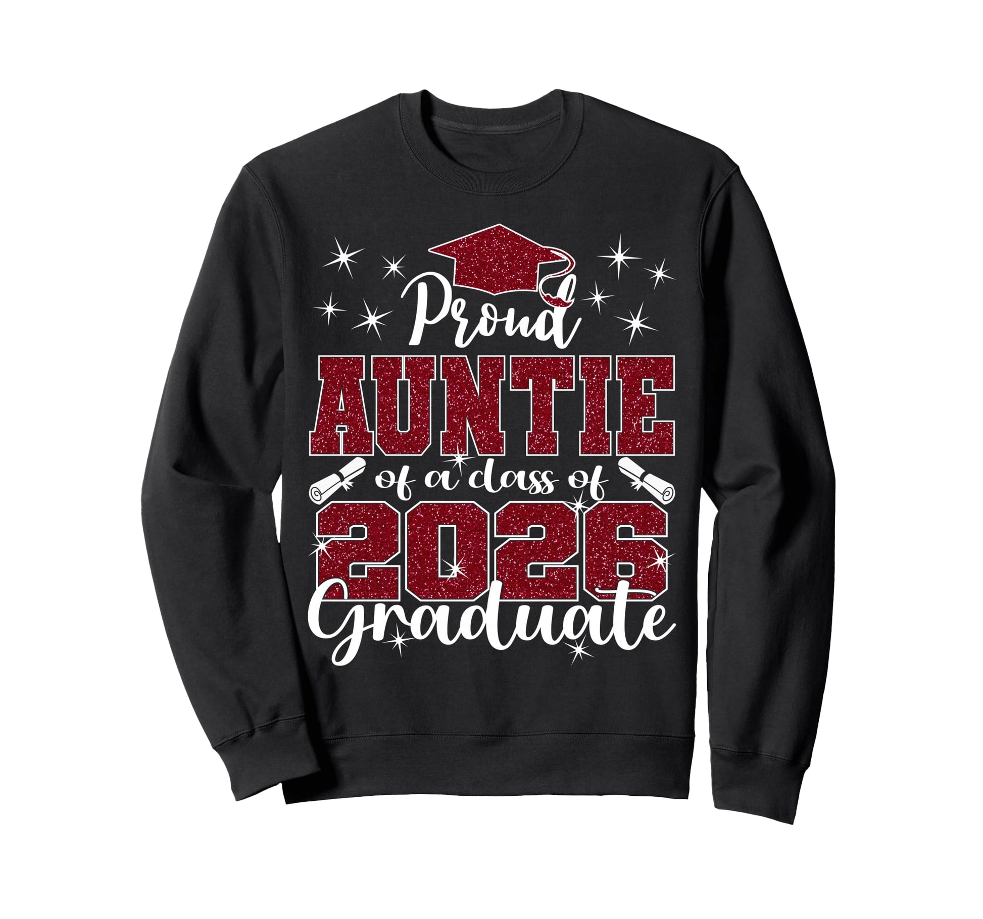 Super Proud Auntie 2026 Graduate Sweatshirt - Minimalist Print Unisex - T-Shirt, Sweatshirt, Hoodie