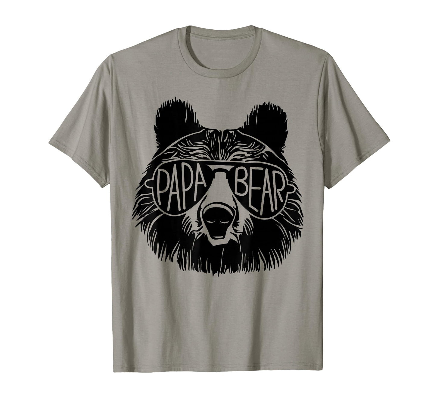 Papa Bear Face Sunglasses Dad T-Shirt - Casual Everyday Wear for Adults - T-Shirt, Sweatshirt, Hoodie