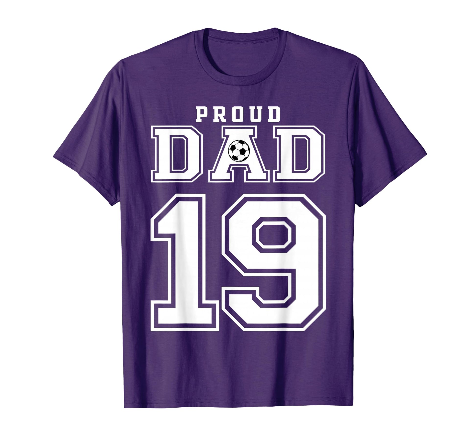 Number 19 Custom Proud Soccer Futbol T-Shirt - Fun Novelty Design Unisex - T-Shirt, Sweatshirt, Hoodie