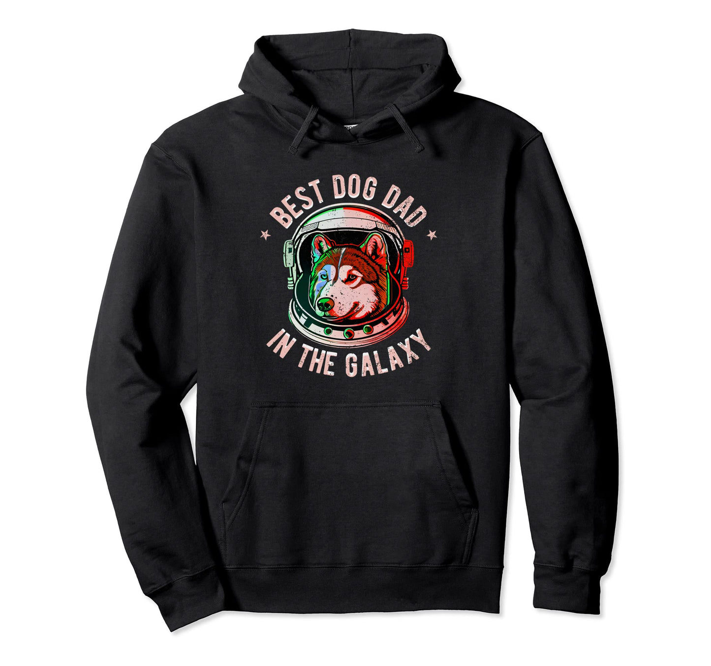 Best Siberian Husky Dog Dad Galaxy Hoodie - Graphic Print for Adults - T-Shirt, Sweatshirt, Hoodie