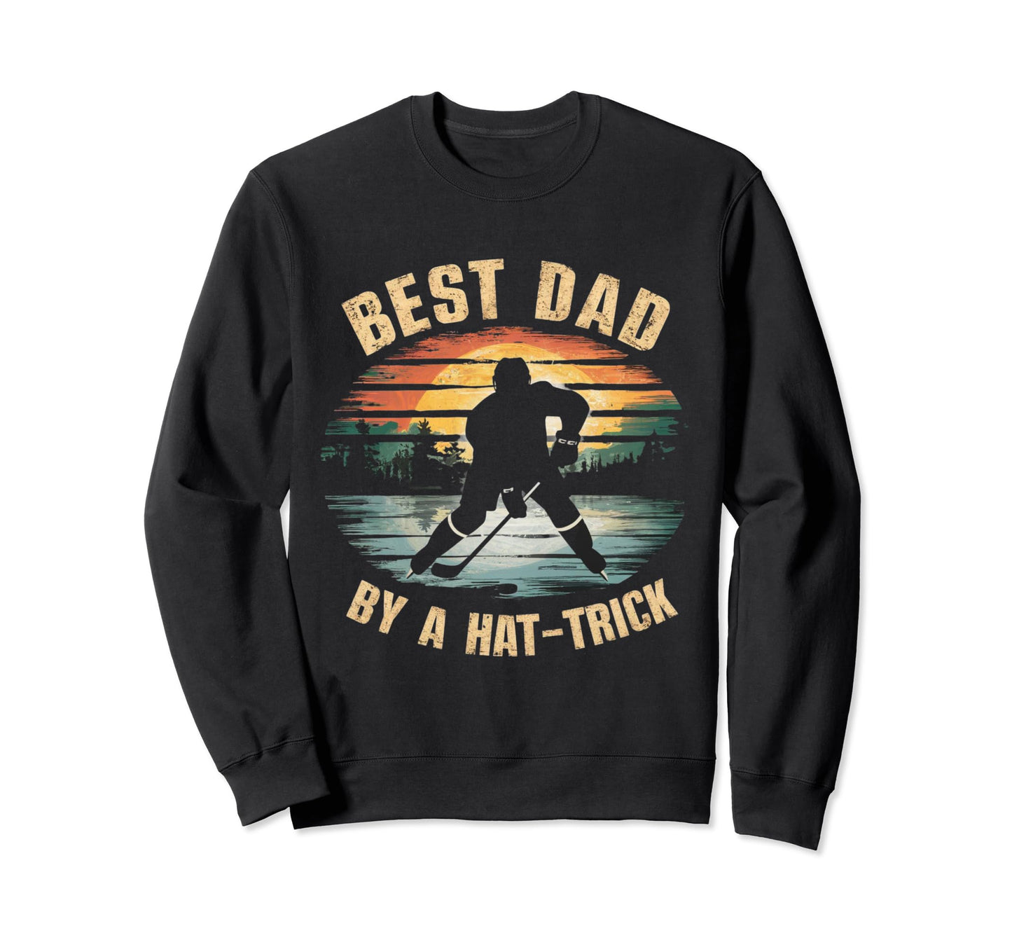 Funny Best Dad Hockey Love Sweatshirt - Aesthetic Graphic Unisex - T-Shirt, Sweatshirt, Hoodie