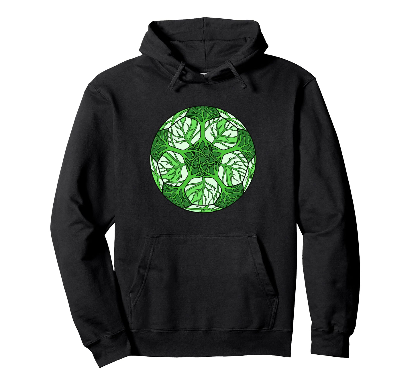 Eco Nature Tree Soccer Ball Hoodie - Fun Novelty Design for Adults - T-Shirt, Sweatshirt, Hoodie