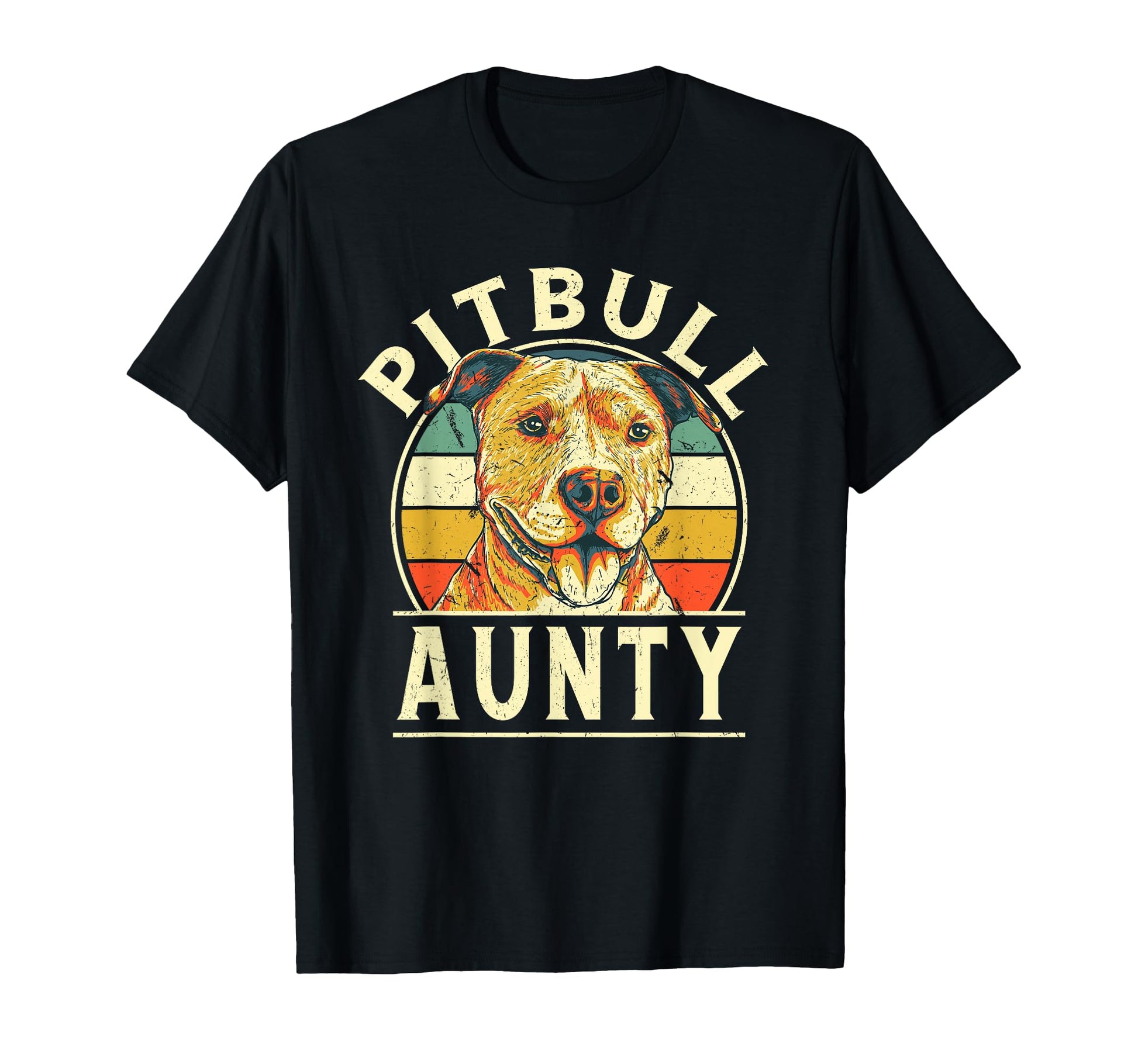 Pitbull Aunty Aunt Auntie Dog Breed T-Shirt - Novelty Apparel Men Women - T-Shirt, Sweatshirt, Hoodie