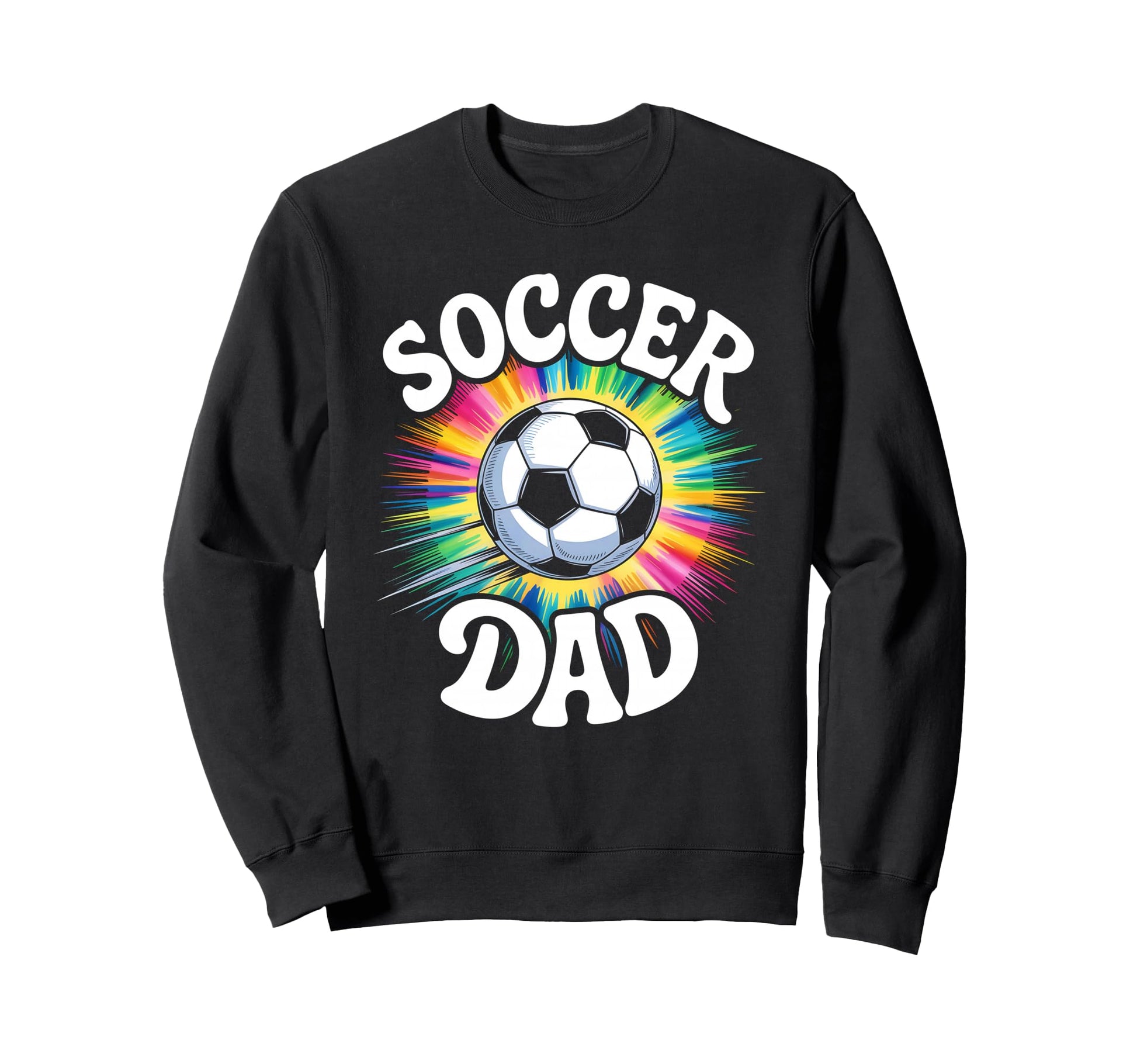 Soccer Dad Tie Dye Spirit Family Pride Sweatshirt - Minimalist Print Unisex - T-Shirt, Sweatshirt, Hoodie
