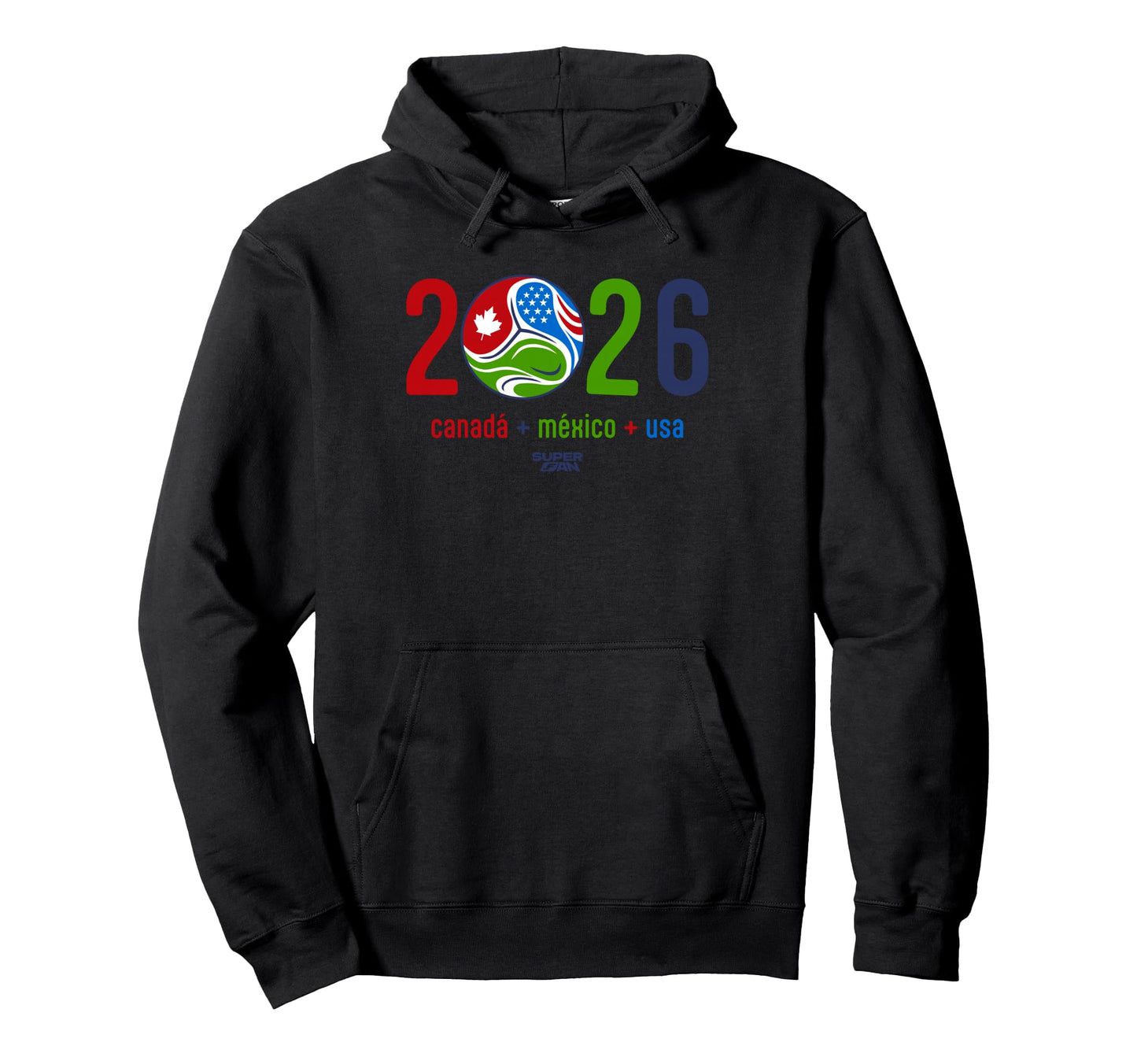 Superfan Global Cup 2026 Host Nations Soccer Hoodie - Unique Graphic Unisex - T-Shirt, Sweatshirt, Hoodie