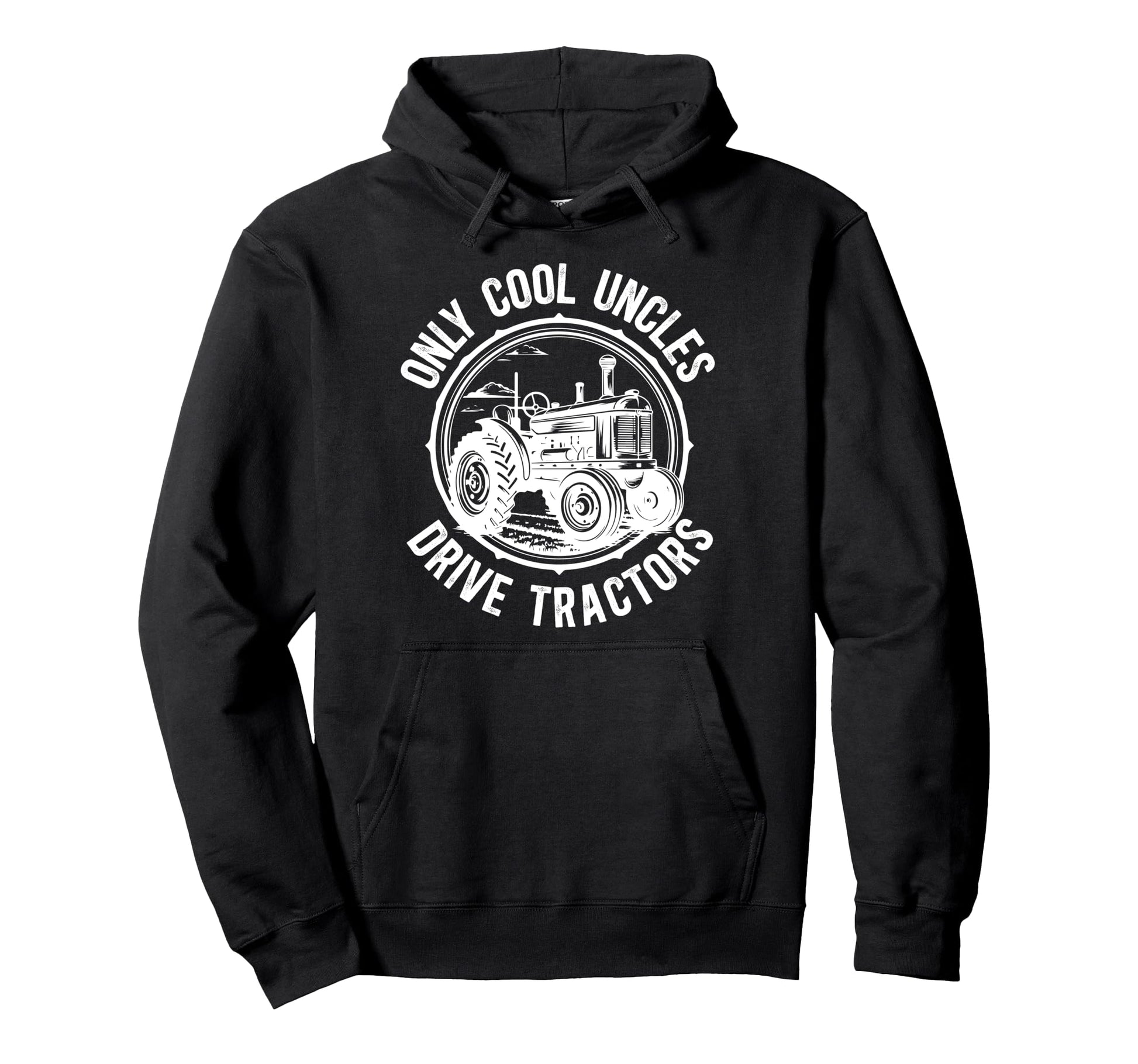 Tractor Uncle Proud Tractor Lover Hoodie - Casual Everyday Wear Men Women - T-Shirt, Sweatshirt, Hoodie