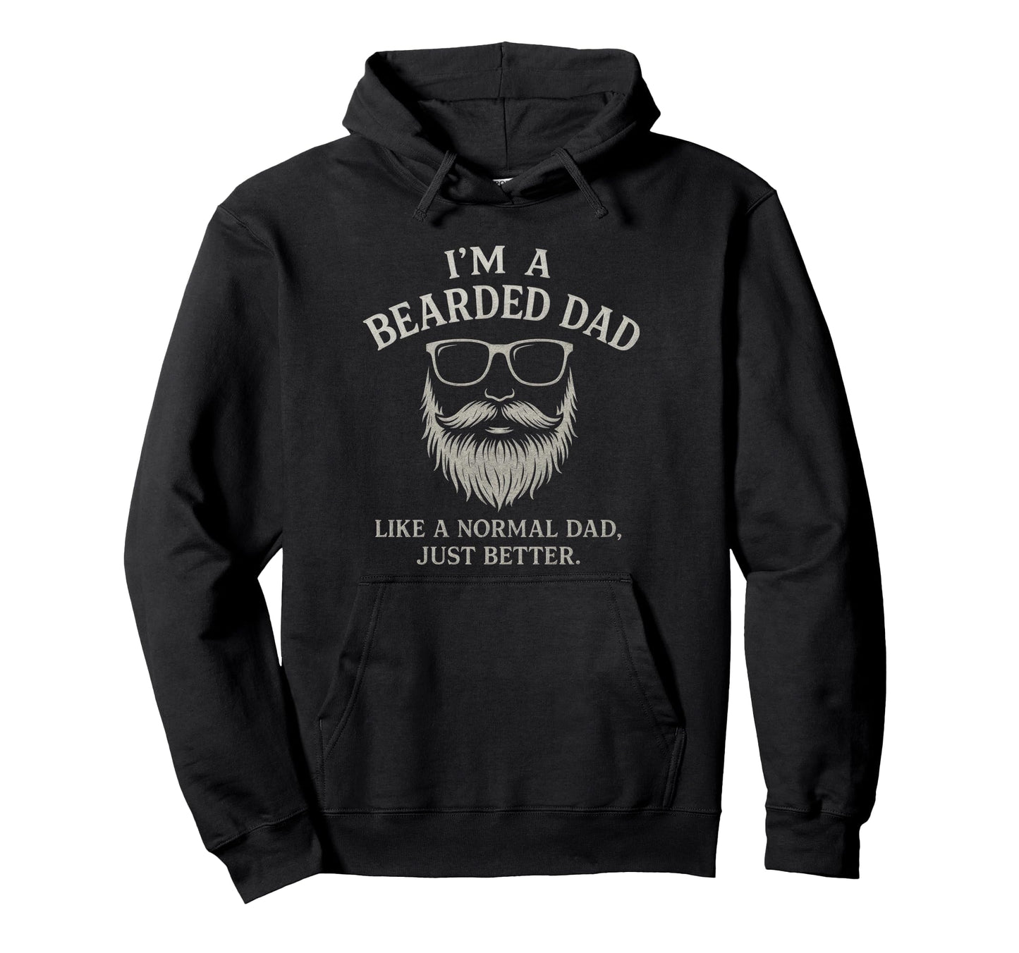 Im Bearded Dad Funny Beard Superhero Hoodie - Novelty Apparel Unisex - T-Shirt, Sweatshirt, Hoodie