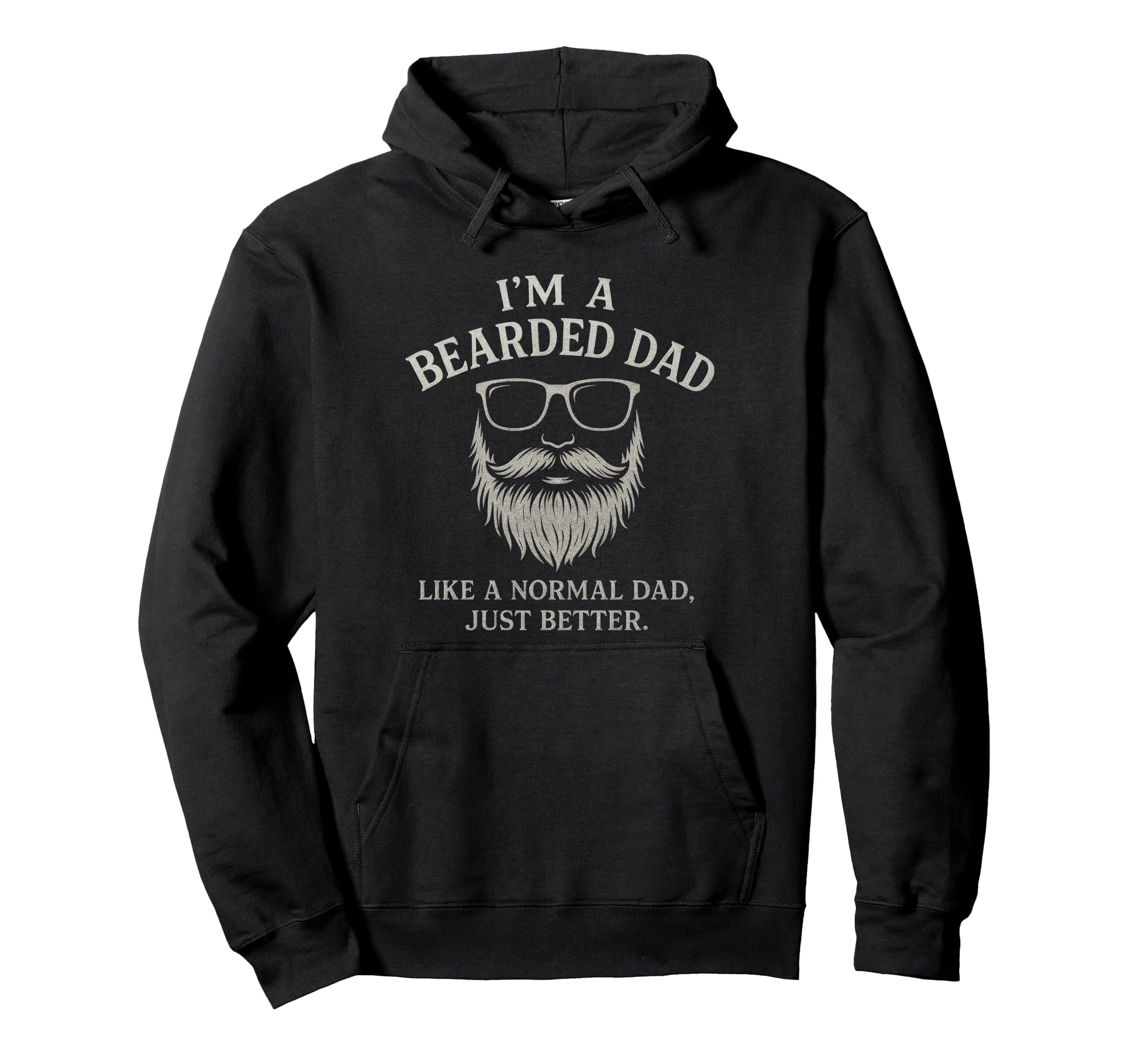Im Bearded Dad Funny Beard Superhero Hoodie - Novelty Apparel Unisex - T-Shirt, Sweatshirt, Hoodie
