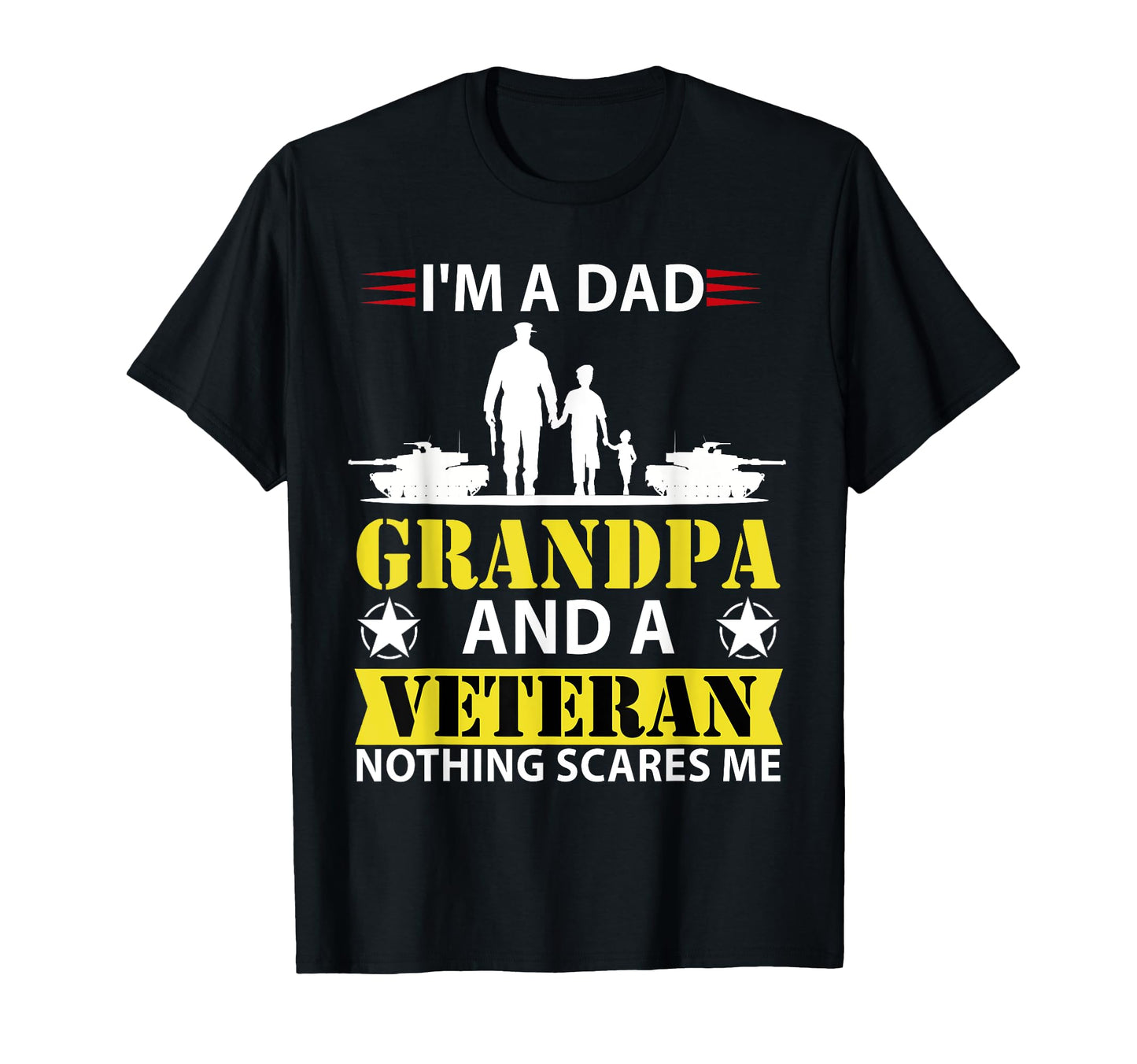 Im Dad Grandpa And Veteran Veteran T-Shirt - Streetwear Style for Adults - T-Shirt, Sweatshirt, Hoodie