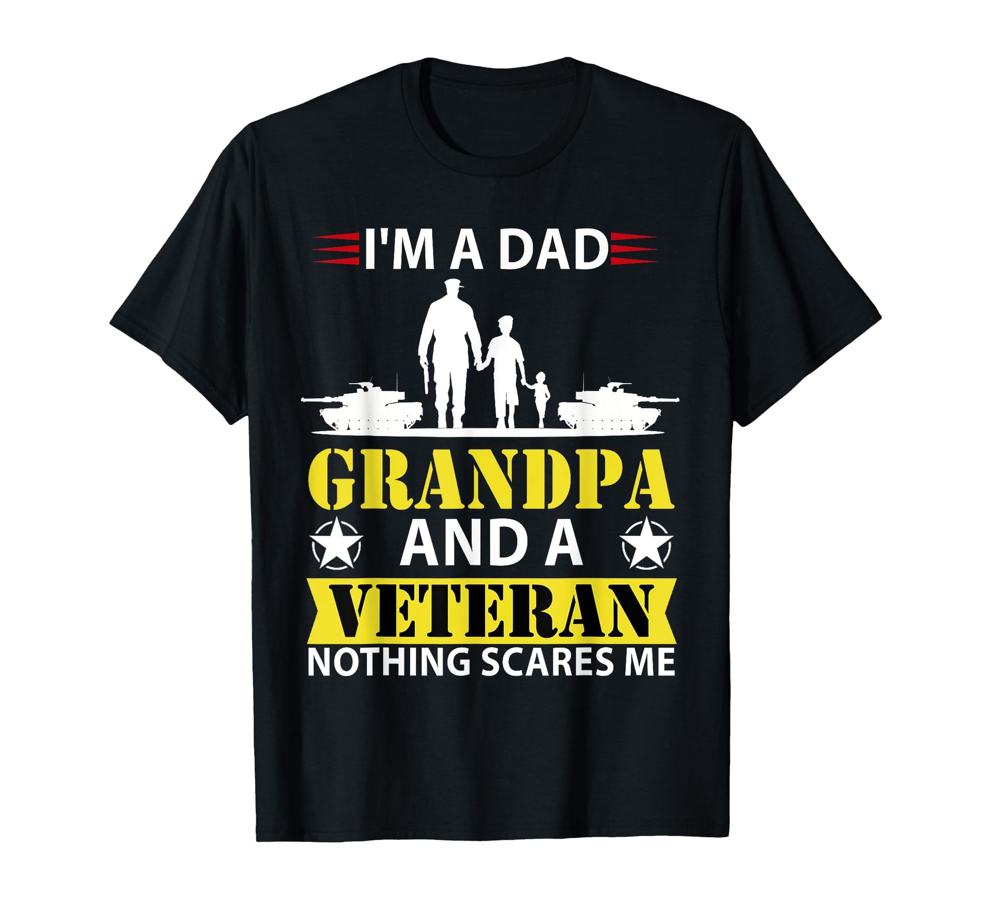 Im Dad Grandpa And Veteran Veteran T-Shirt - Streetwear Style for Adults - T-Shirt, Sweatshirt, Hoodie